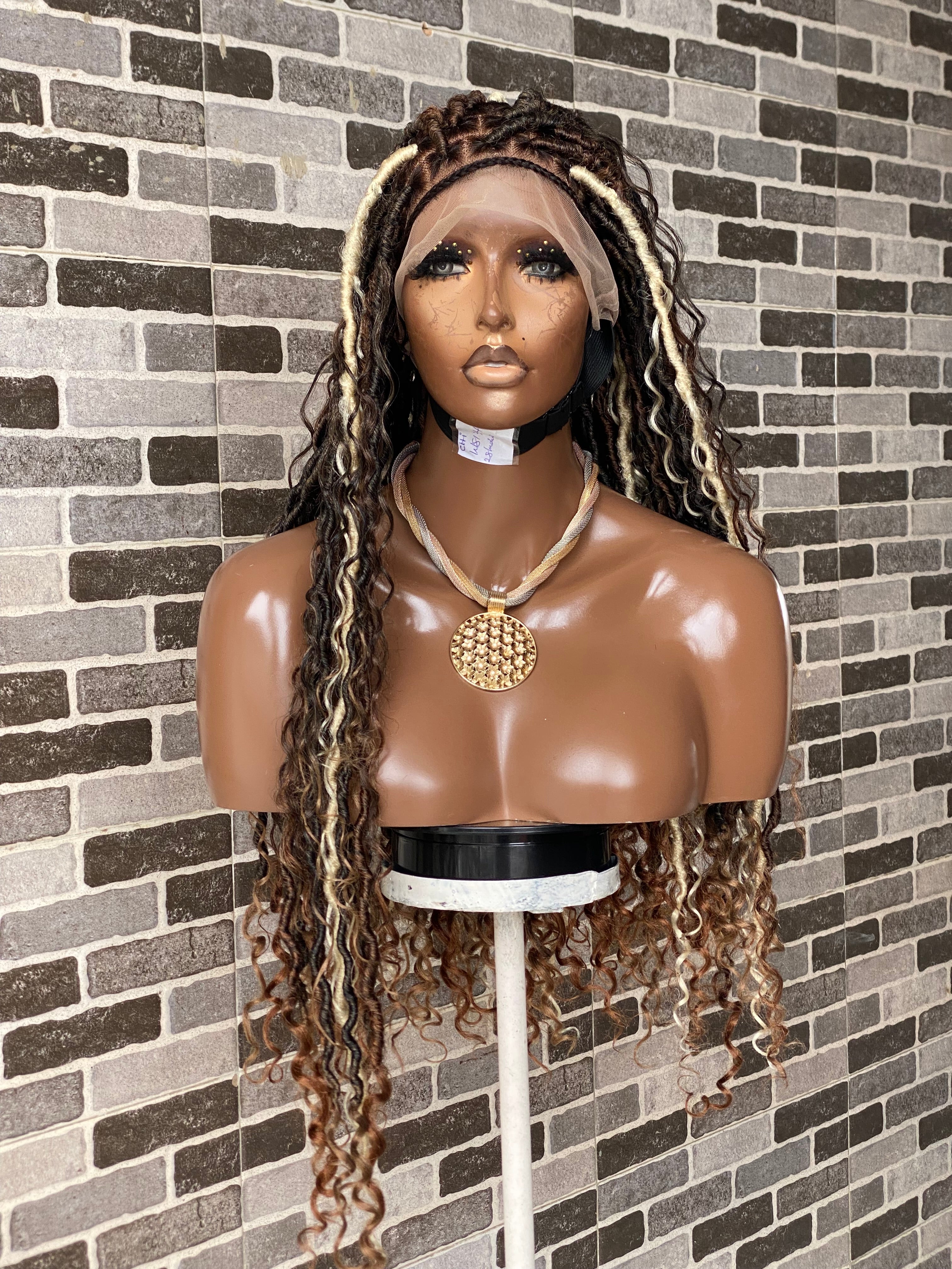 Soft locs wig- Bohemian Full lace faux locs (Africa Queen) Soft locs wig- Bohemian Full lace faux locs (Africa Queen)