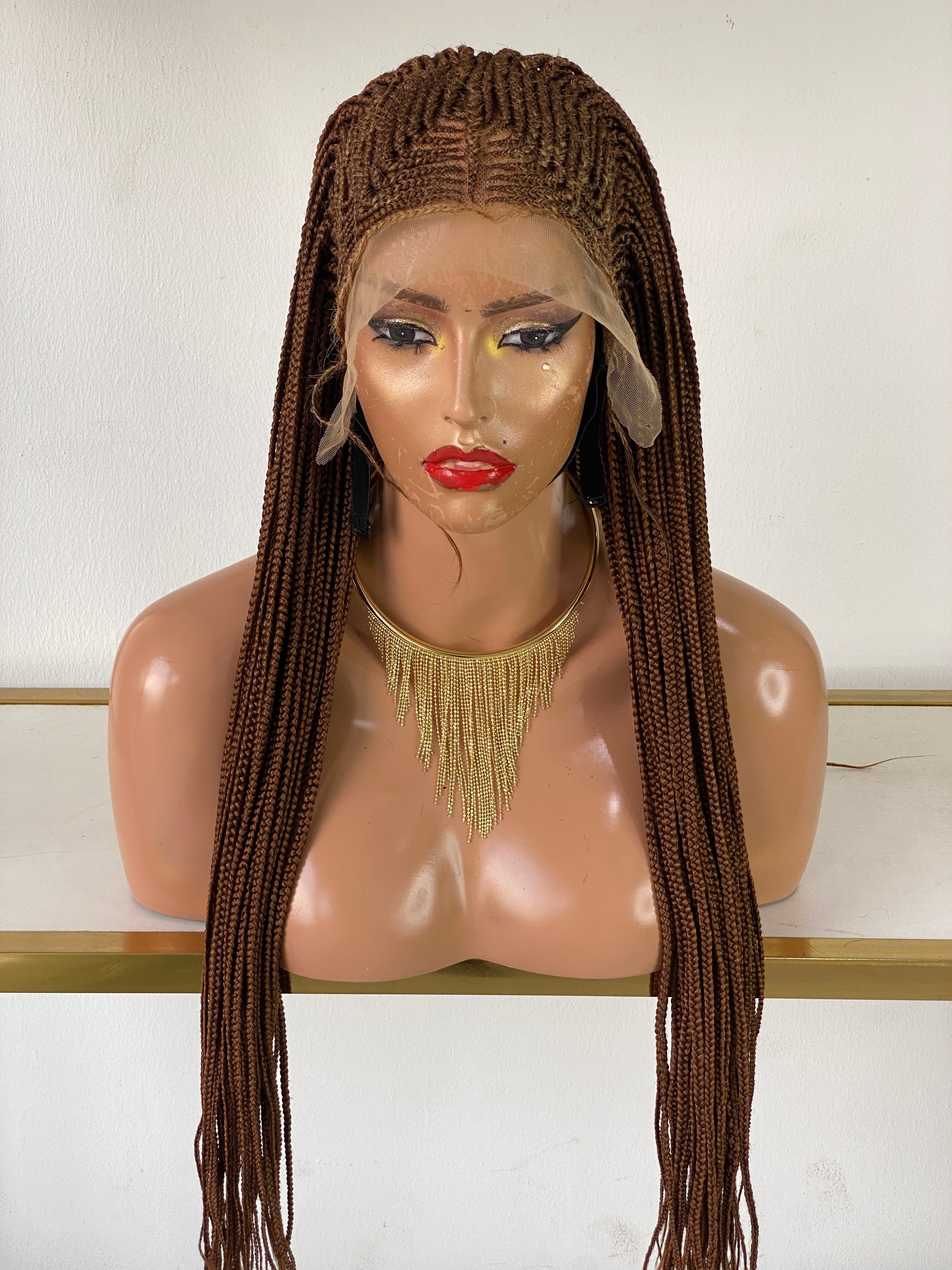 Ready to ship - Tribal Cornrow frontal braided wig Ready to ship - Tribal Cornrow frontal braided wig