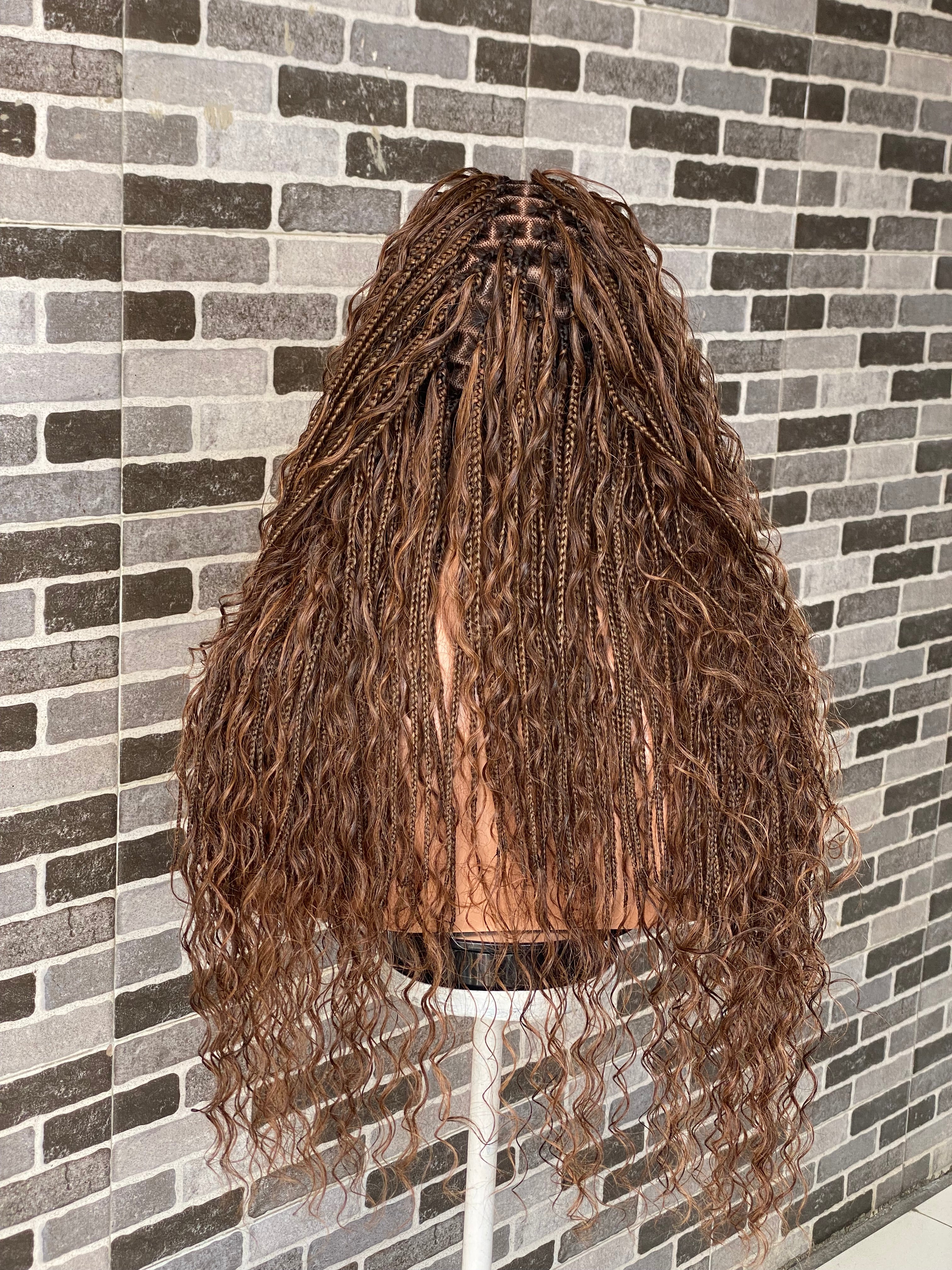 Bohemian knotless custom color (100% humanhair curls) Tara Bohemian knotless custom color (100% humanhair curls) Tara