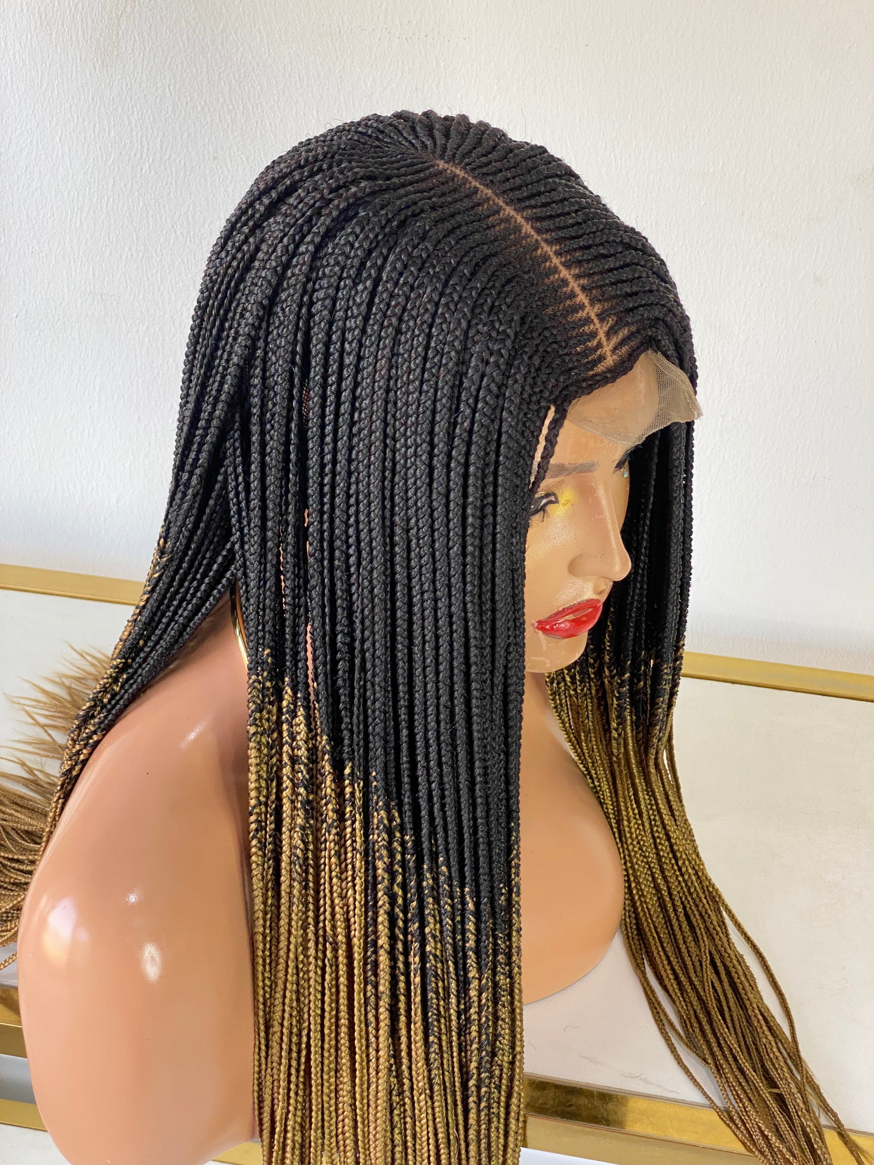 Ready to Ship - Tribal Cornrow Braided Wig (Closure Lace) Ready to Ship - Tribal Cornrow Braided Wig (Closure Lace)