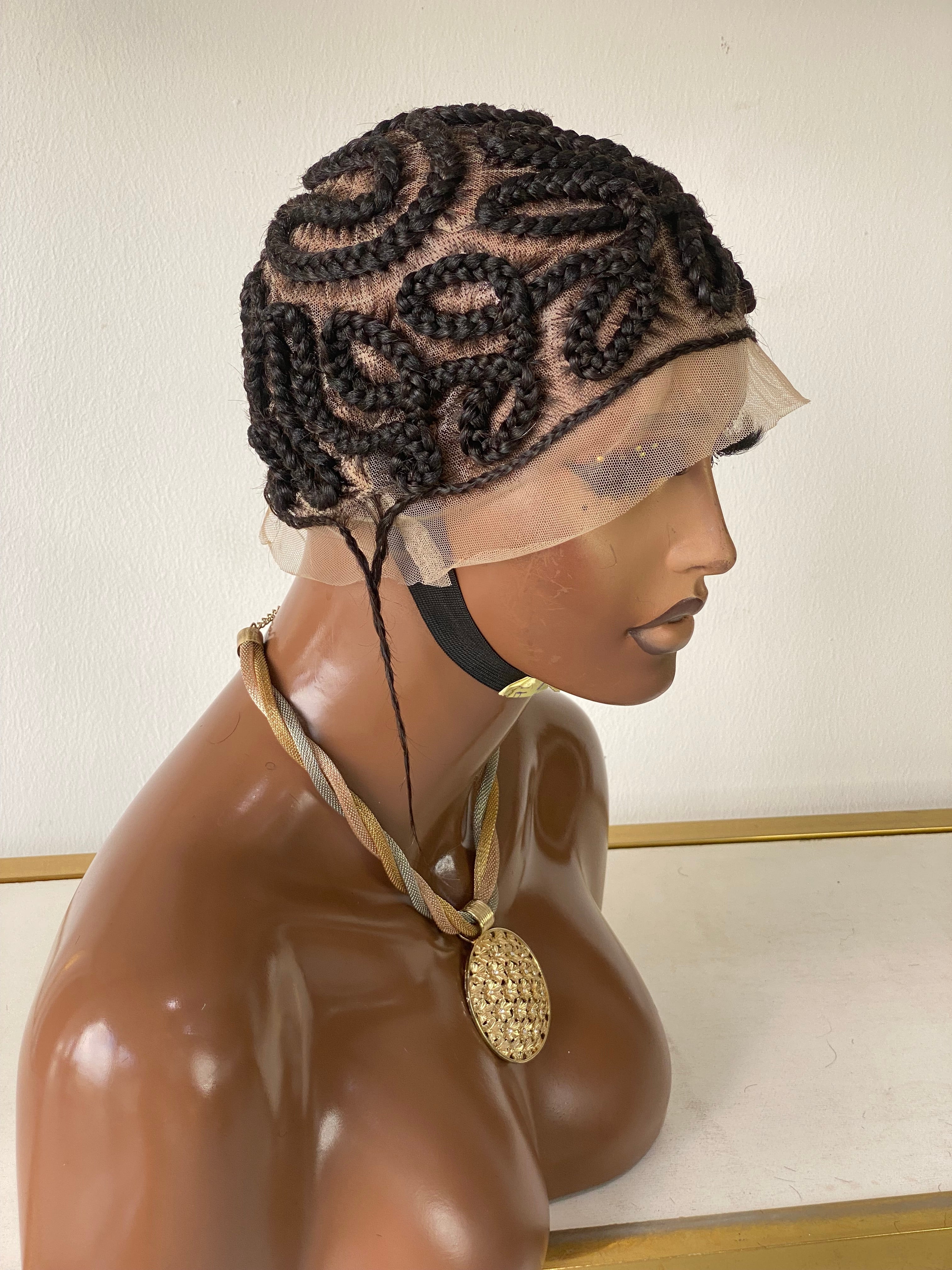 Baldie Cornrow Full Lace Wig, Natural Color, Medium Brown Full Lace Baldie Cornrow Full Lace Wig, Natural Color, Medium Brown Full Lace