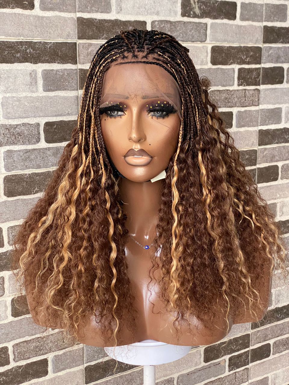 Raw Human Hair Flowy Knotless Wig (100% Raw Human Hair Lace & Curls) Mixed Colors Raw Human Hair Flowy Knotless Wig (100% Raw Human Hair Lace & Curls) Mixed Colors
