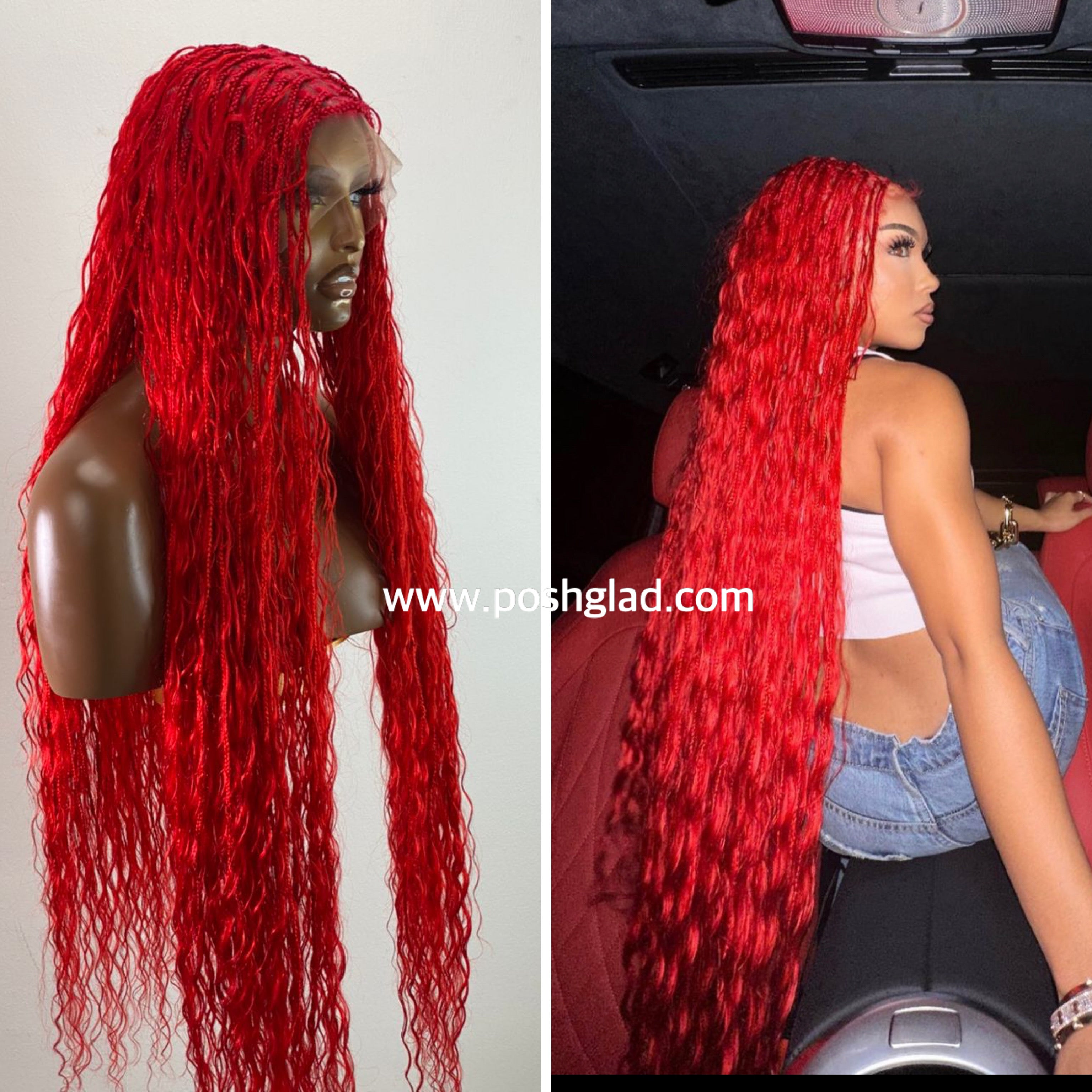 Bohemian Knotless - TARA RED (100% Human Hair) Bohemian Knotless - TARA RED (100% Human Hair)
