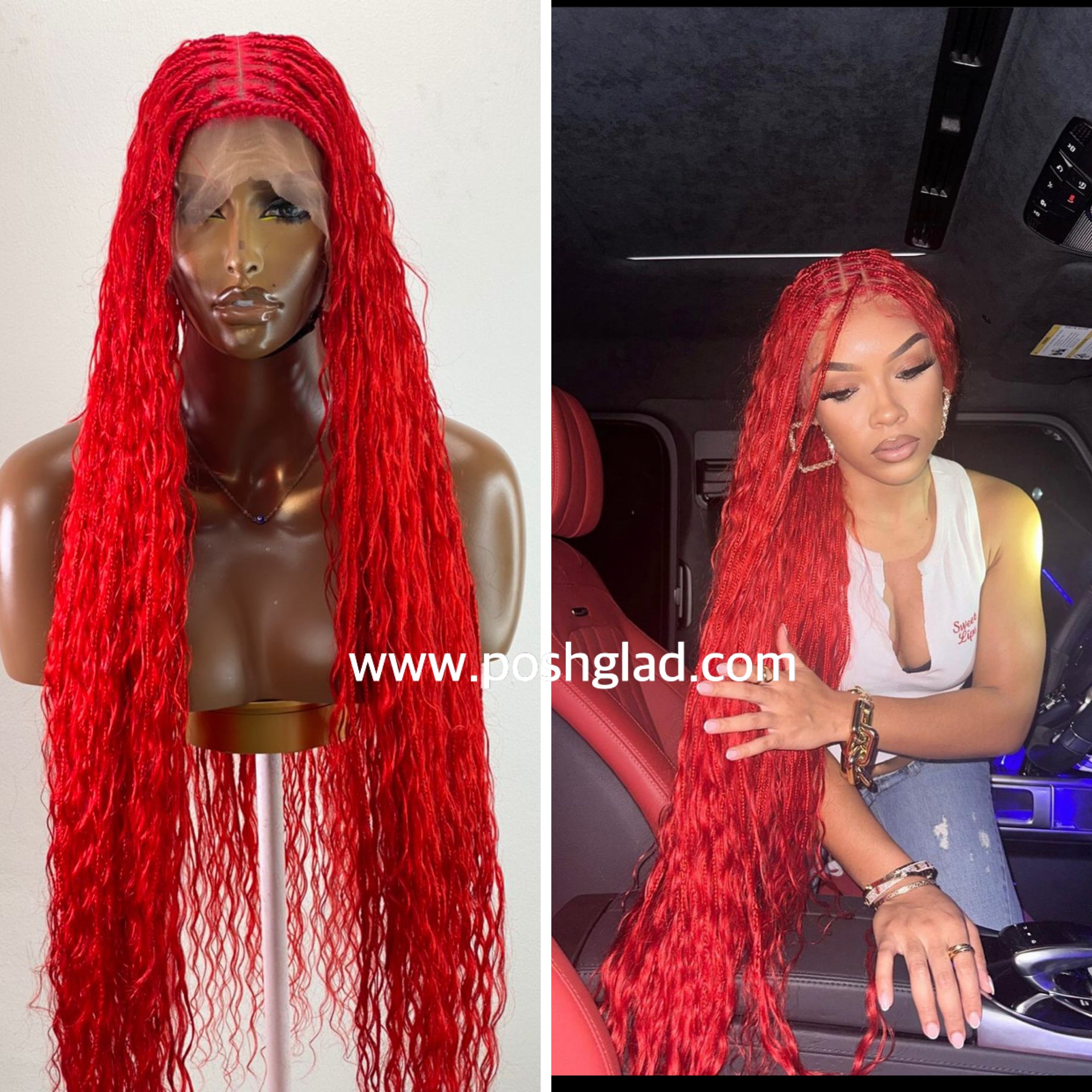 Bohemian Knotless - TARA RED (100% Human Hair) Bohemian Knotless - TARA RED (100% Human Hair)