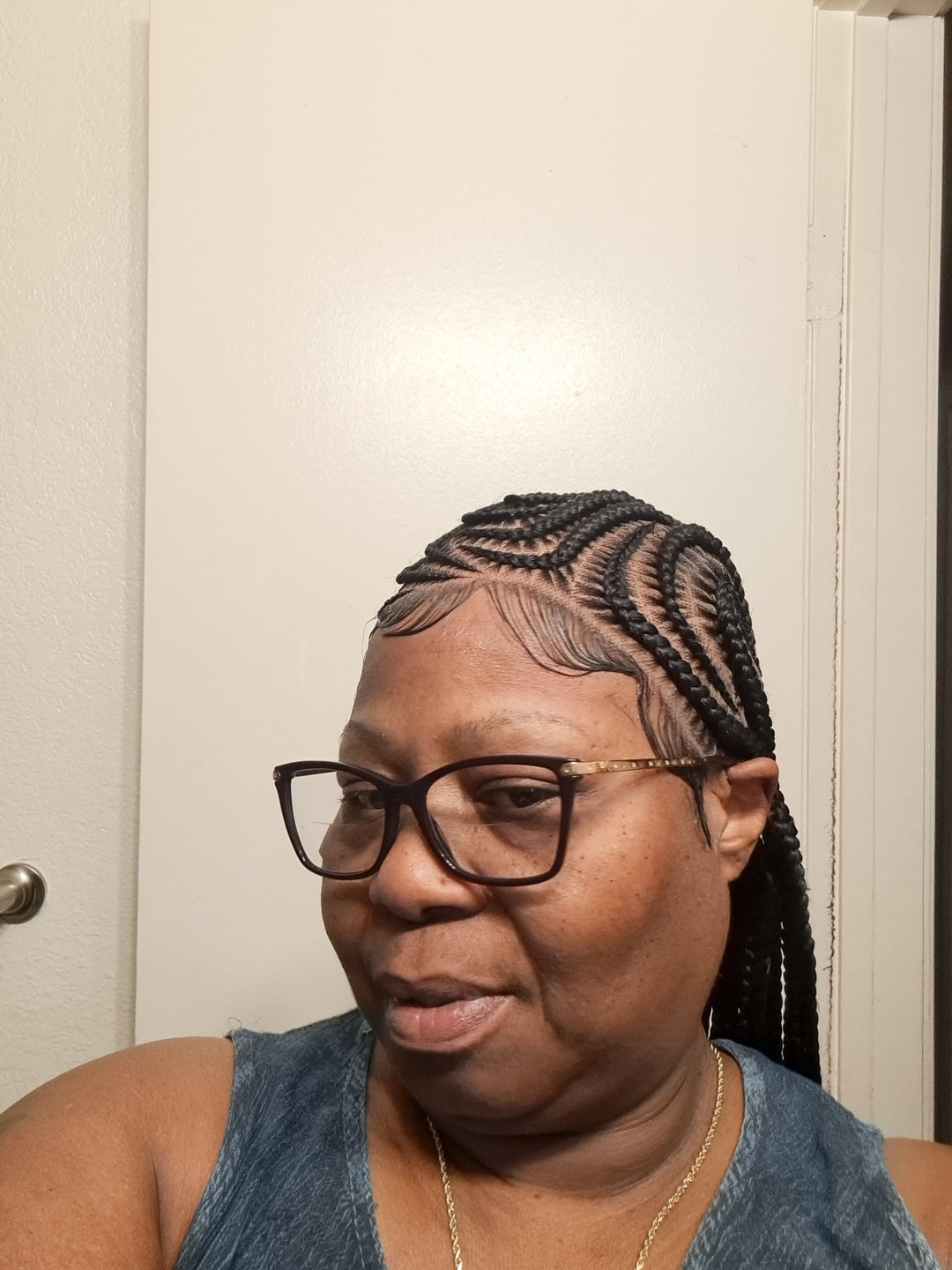 Feeding Braid Wig (Medium Brown Full Lace) Color 1B, Waist Length - Sharon Feeding Braid Wig (Medium Brown Full Lace) Color 1B, Waist Length - Sharon