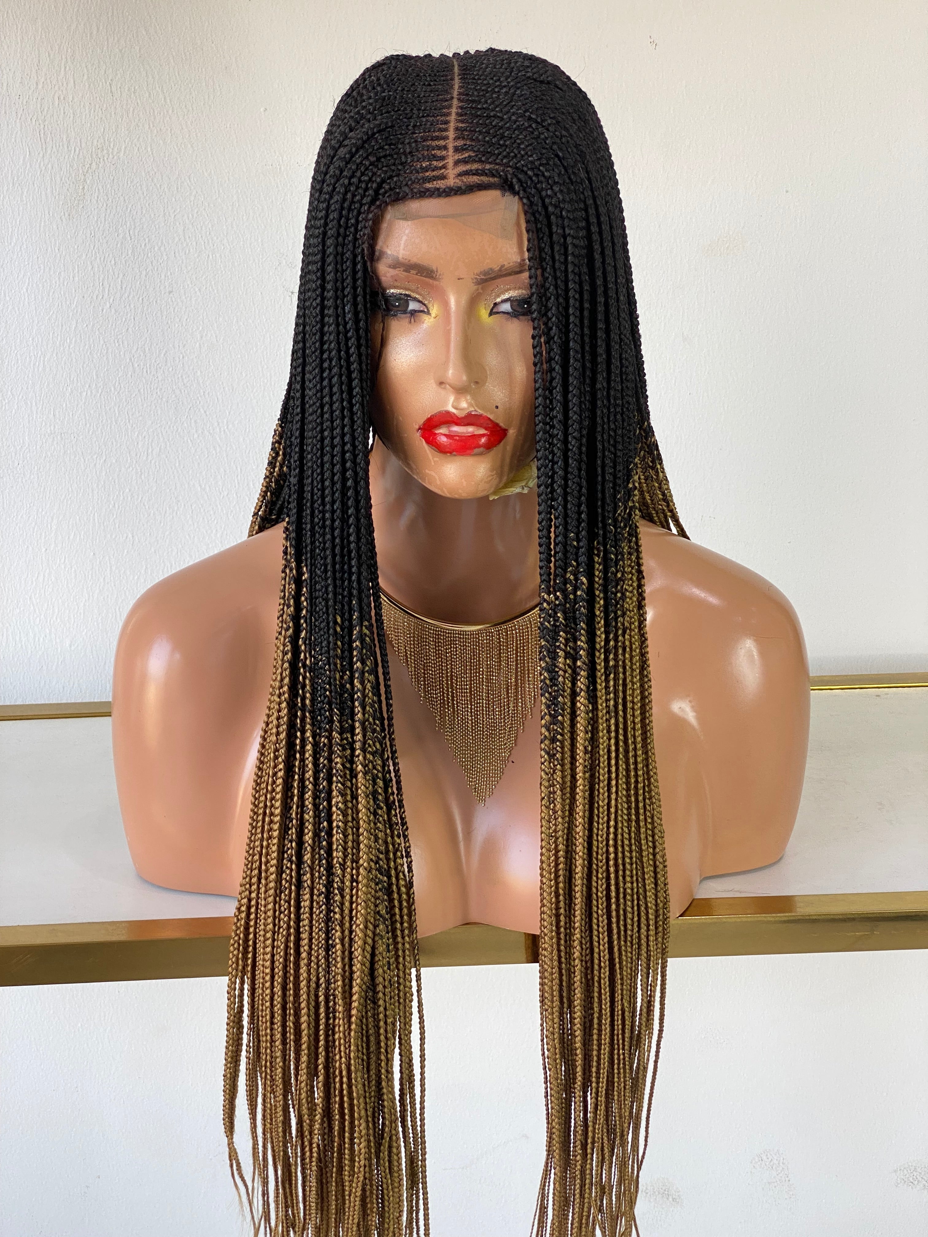 Ready to Ship - Tribal Cornrow Braided Wig (Closure Lace) Ready to Ship - Tribal Cornrow Braided Wig (Closure Lace)