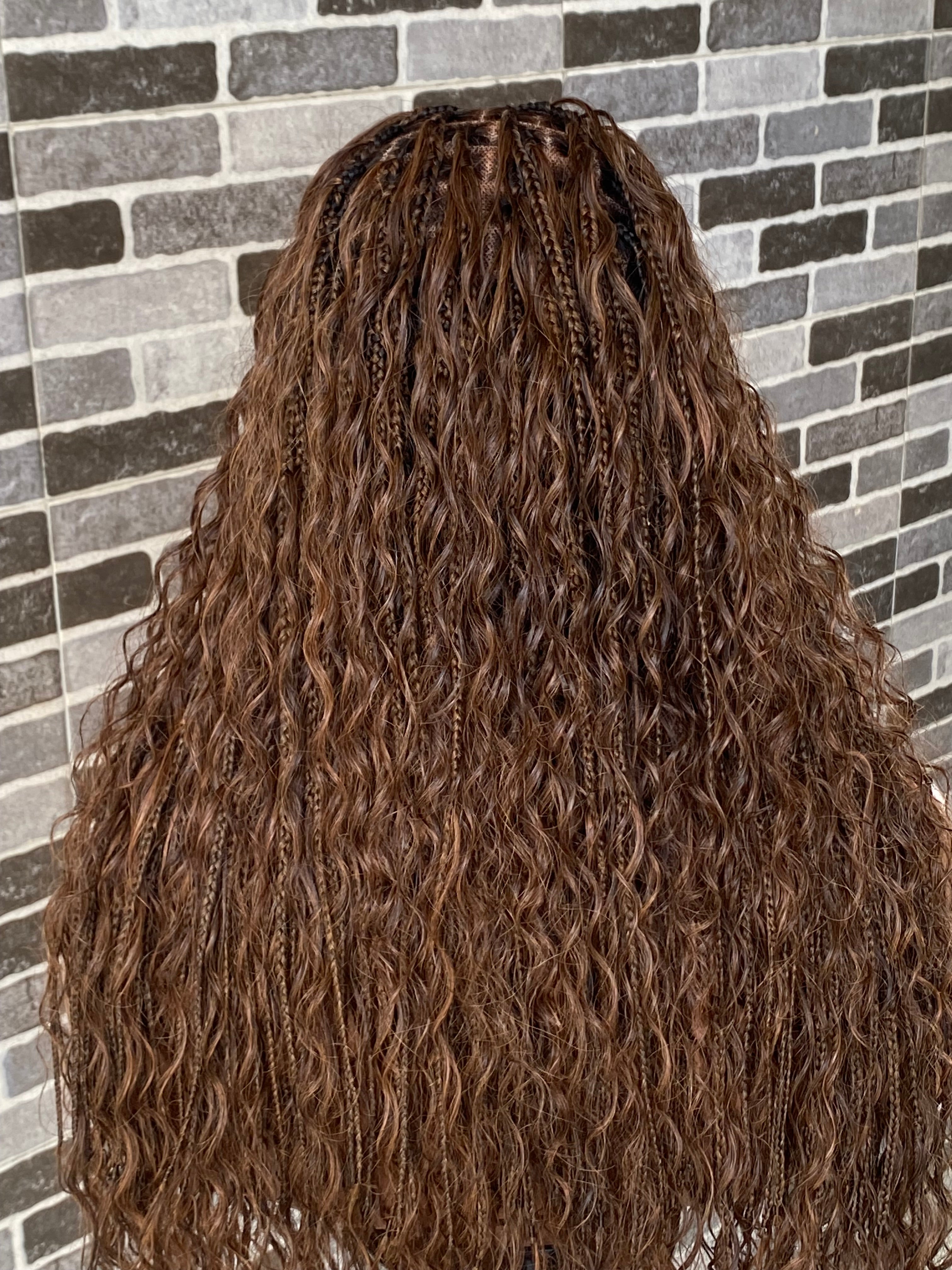 Bohemian knotless custom color (100% humanhair curls) Tara Bohemian knotless custom color (100% humanhair curls) Tara
