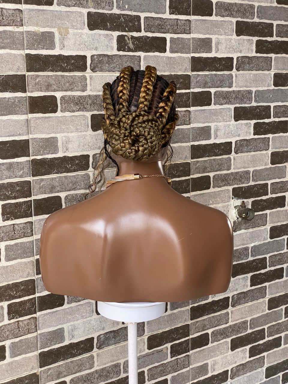 Feeding Braid Cornrow Wig (100% Human Hair Full Lace Base) -Janisa braid Feeding Braid Cornrow Wig (100% Human Hair Full Lace Base) -Janisa braid