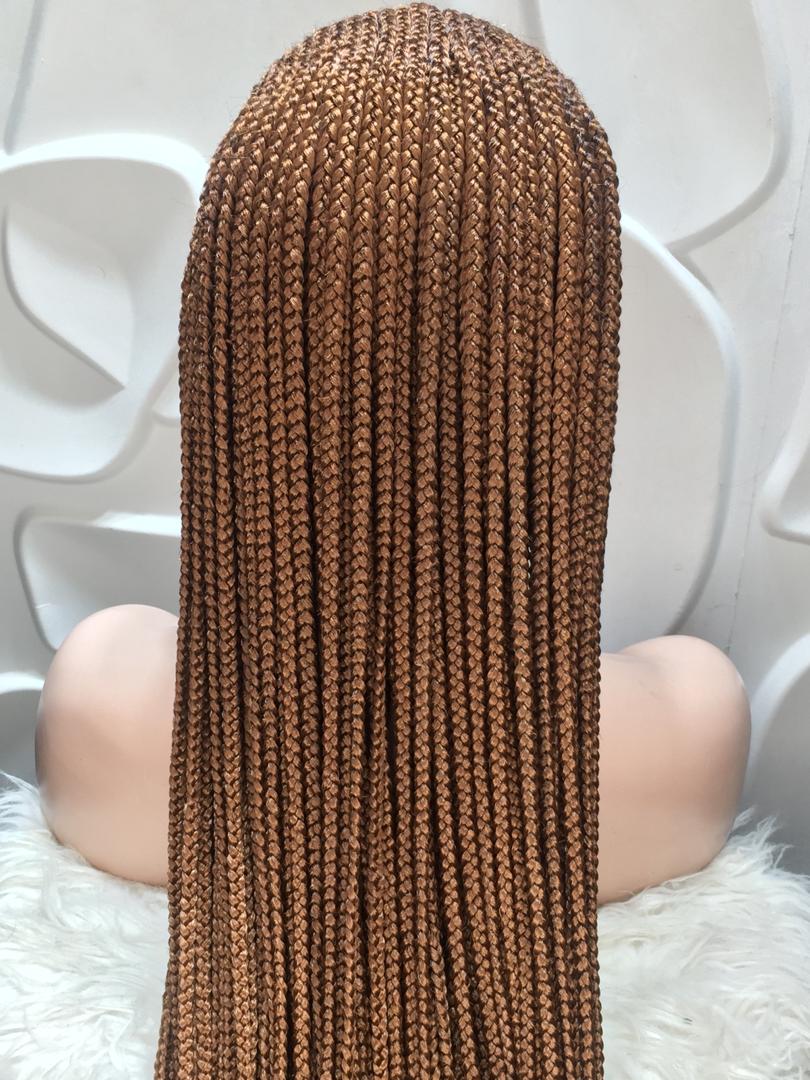 Cornrow Braid Wig - 13x4 Lace Frontal Auburn - Phyllis Cornrow Braid Wig - 13x4 Lace Frontal Auburn - Phyllis