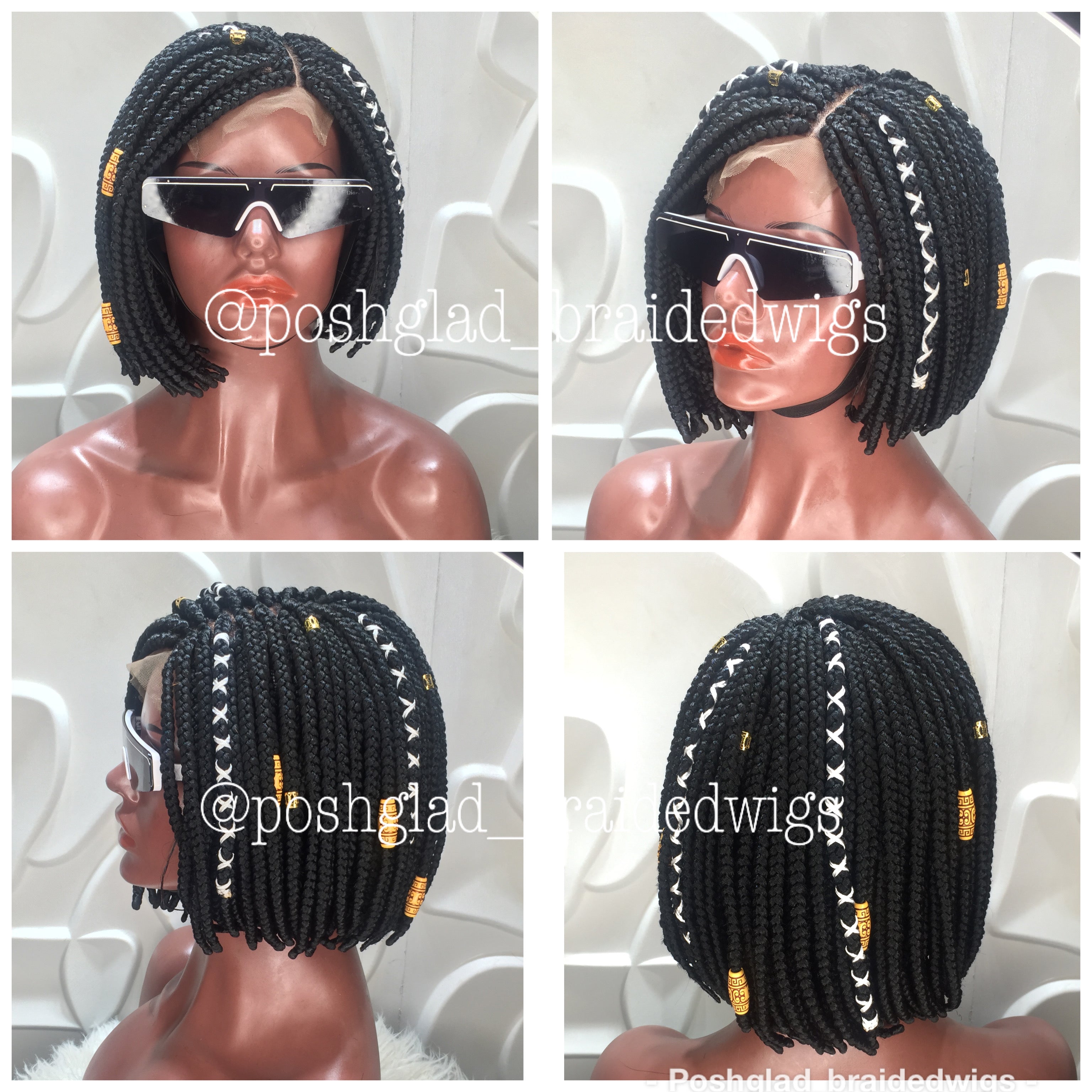 Bob Braided Wig - Lace Closure 4x4 - Destiny Bob Braided Wig - Lace Closure 4x4 - Destiny