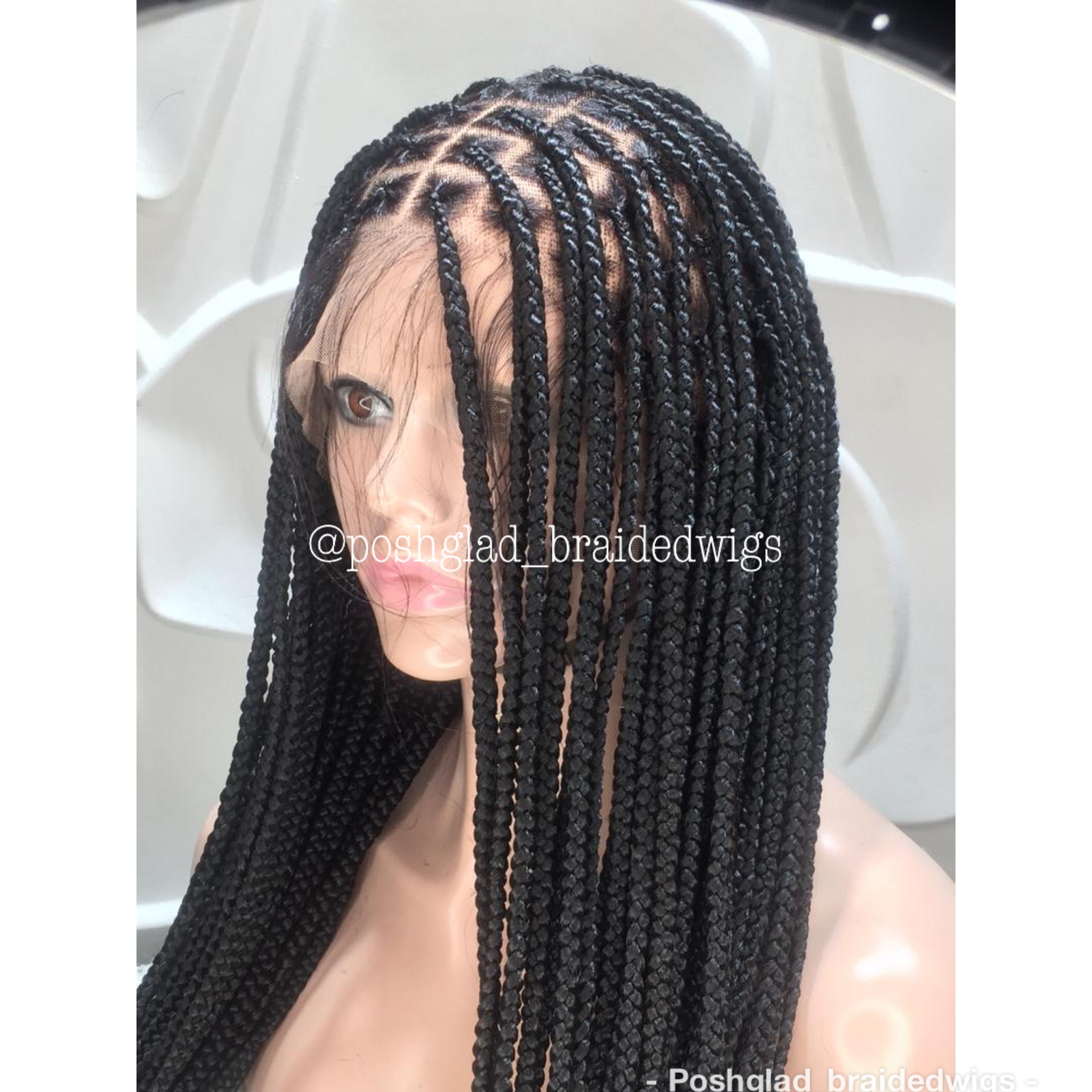 Shade Knotless Braid Wig, Full Lace, Color 1, Glueless, Scalp-Looking (Erica) Shade Knotless Braid Wig, Full Lace, Color 1, Glueless, Scalp-Looking (Erica)