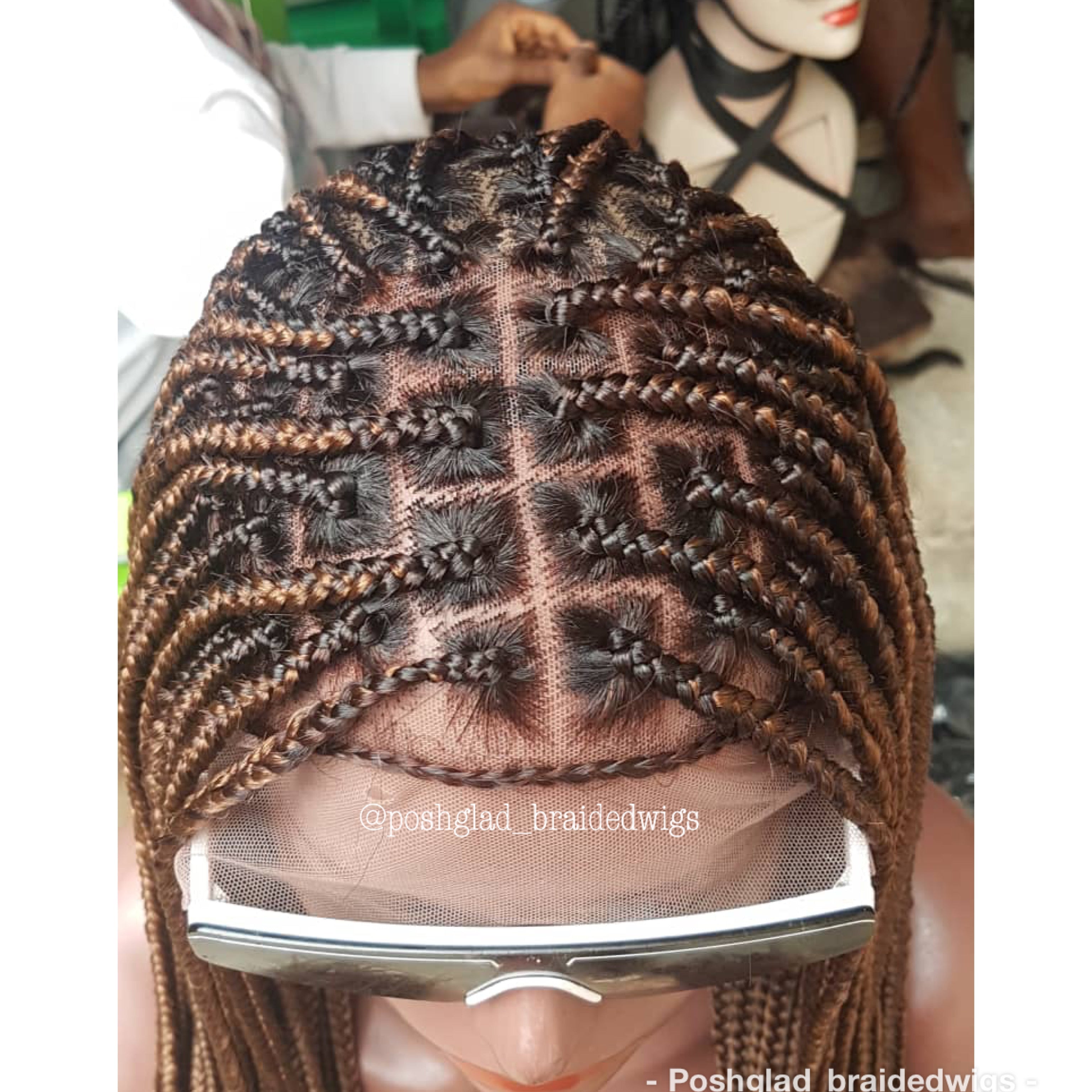 Knotless Braid Wig, Dark Honey Blond, Swiss Full Lace, Glueless - Helen Knotless Braid Wig, Dark Honey Blond, Swiss Full Lace, Glueless - Helen