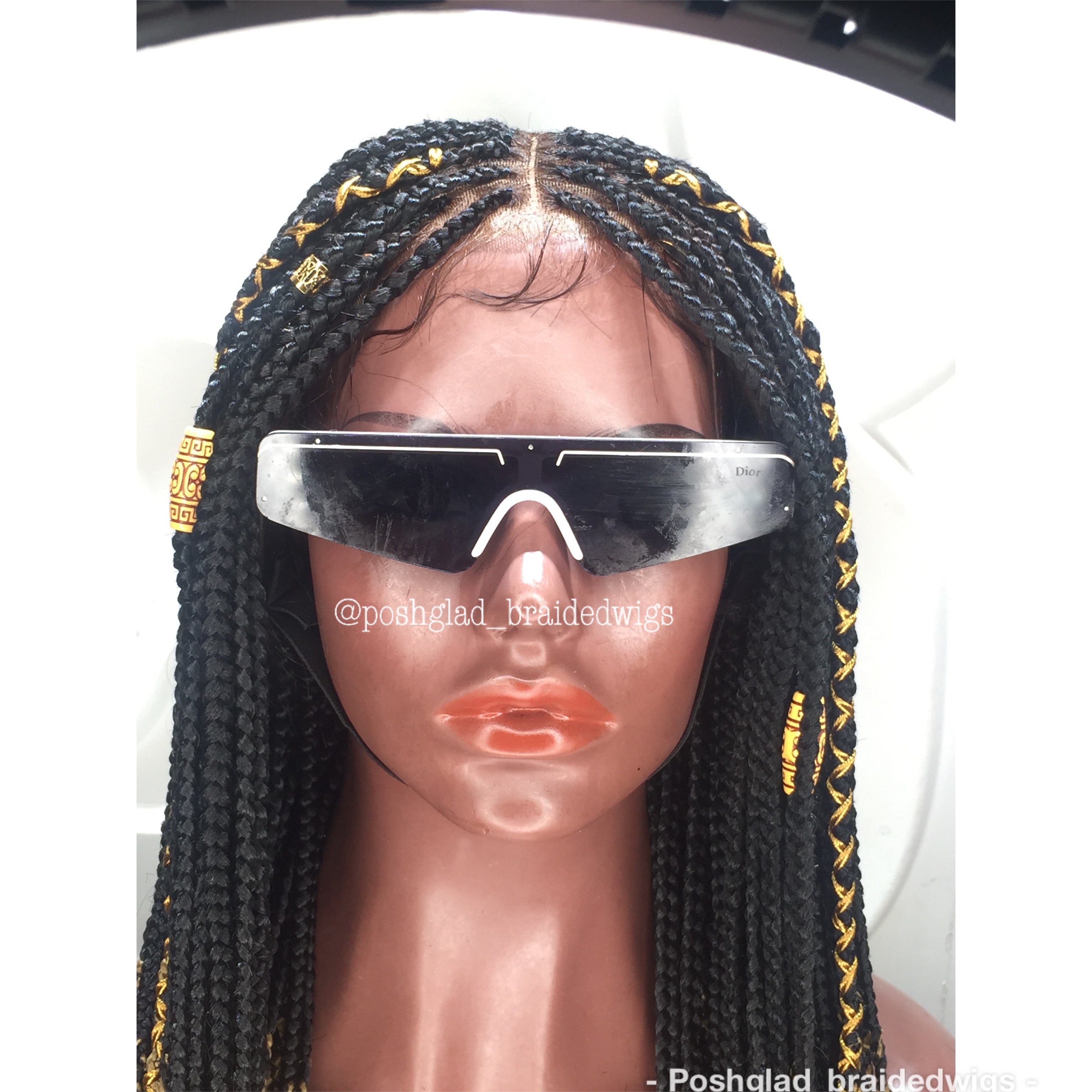 13 by 4 Frontal Ombré Knotless Braid Wig (Nissima) 13 by 4 Frontal Ombré Knotless Braid Wig (Nissima)
