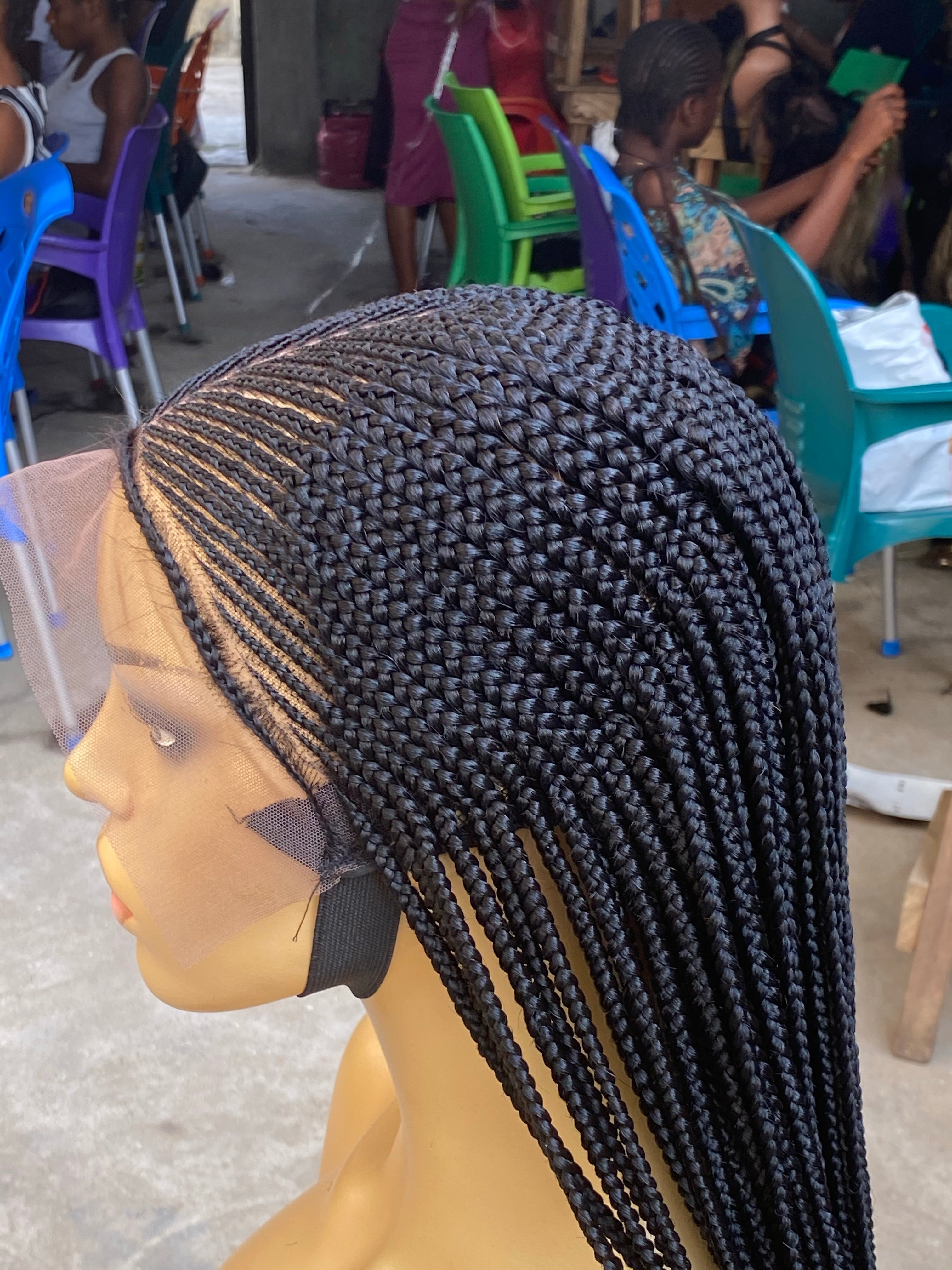 Cornrow Braid Wig - 13x6 Lace Frontal - Laraba Cornrow Braid Wig - 13x6 Lace Frontal - Laraba