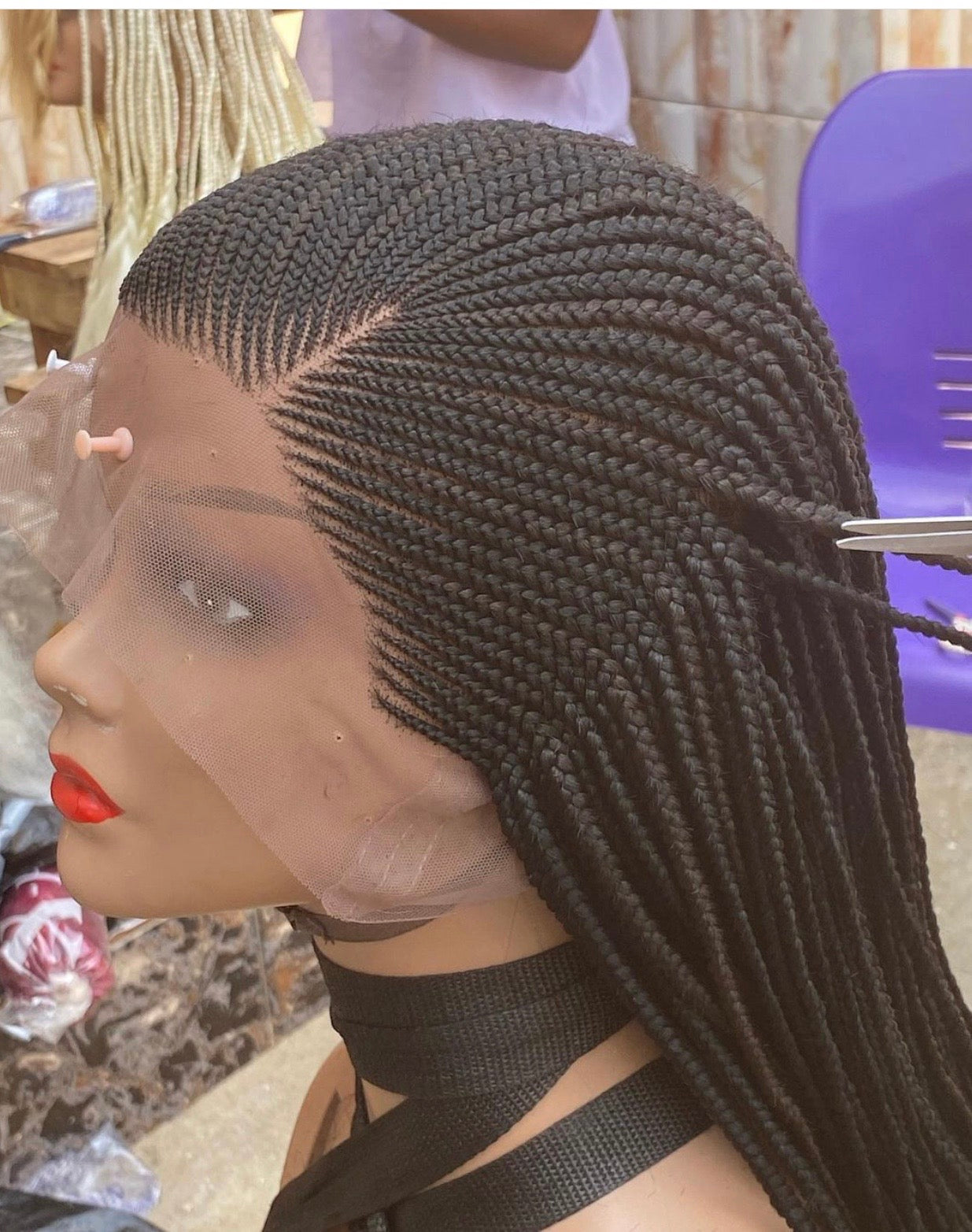 Cornrow Braid Wig - Full Lace Side Part - Candy Cornrow Braid Wig - Full Lace Side Part - Candy