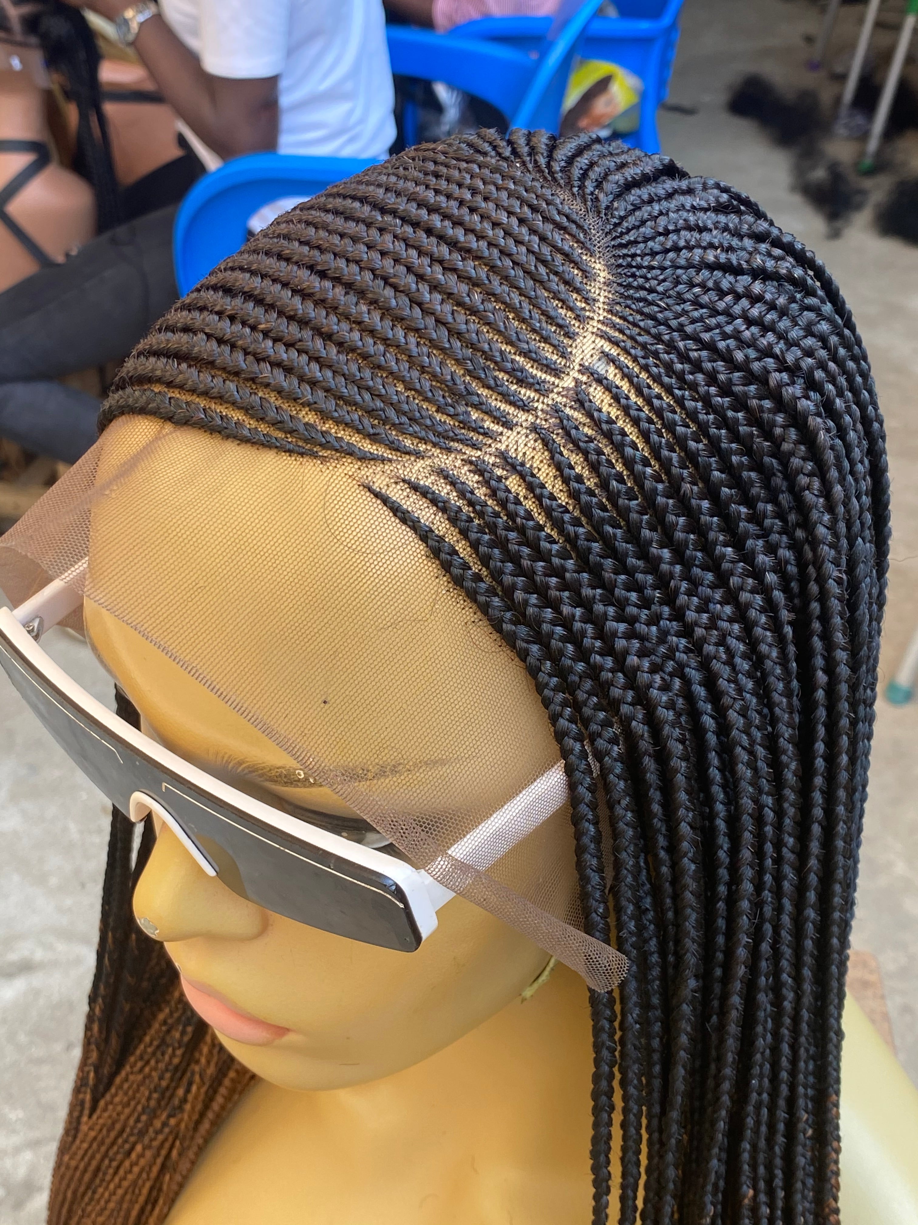 Cornrow Braid Wig (13x4 Lace Frontal) - C cut Cornrow Braid Wig (13x4 Lace Frontal) - C cut