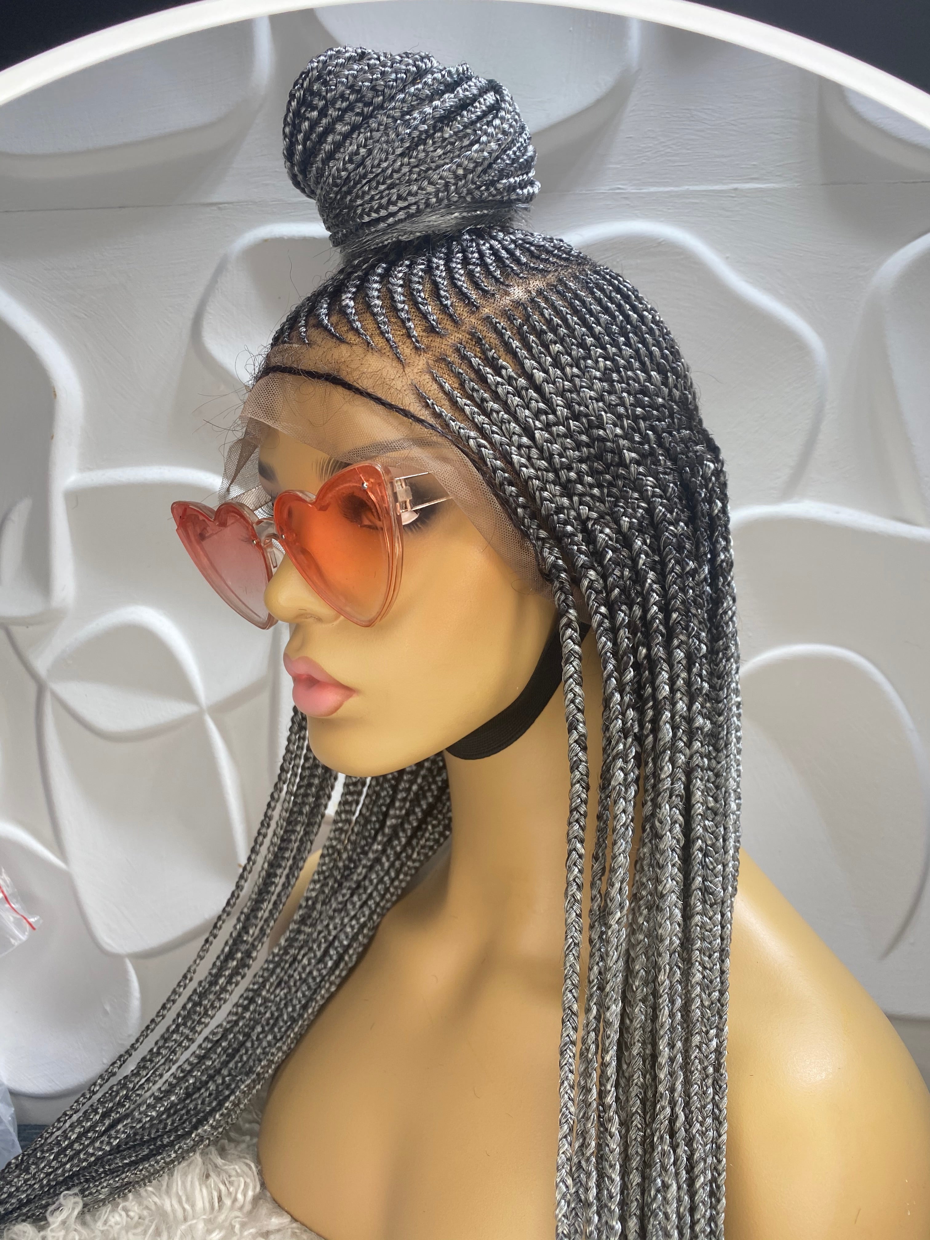 Cornrow Braid Wig - Full Lace Bra Length - Kimora Cornrow Braid Wig - Full Lace Bra Length - Kimora
