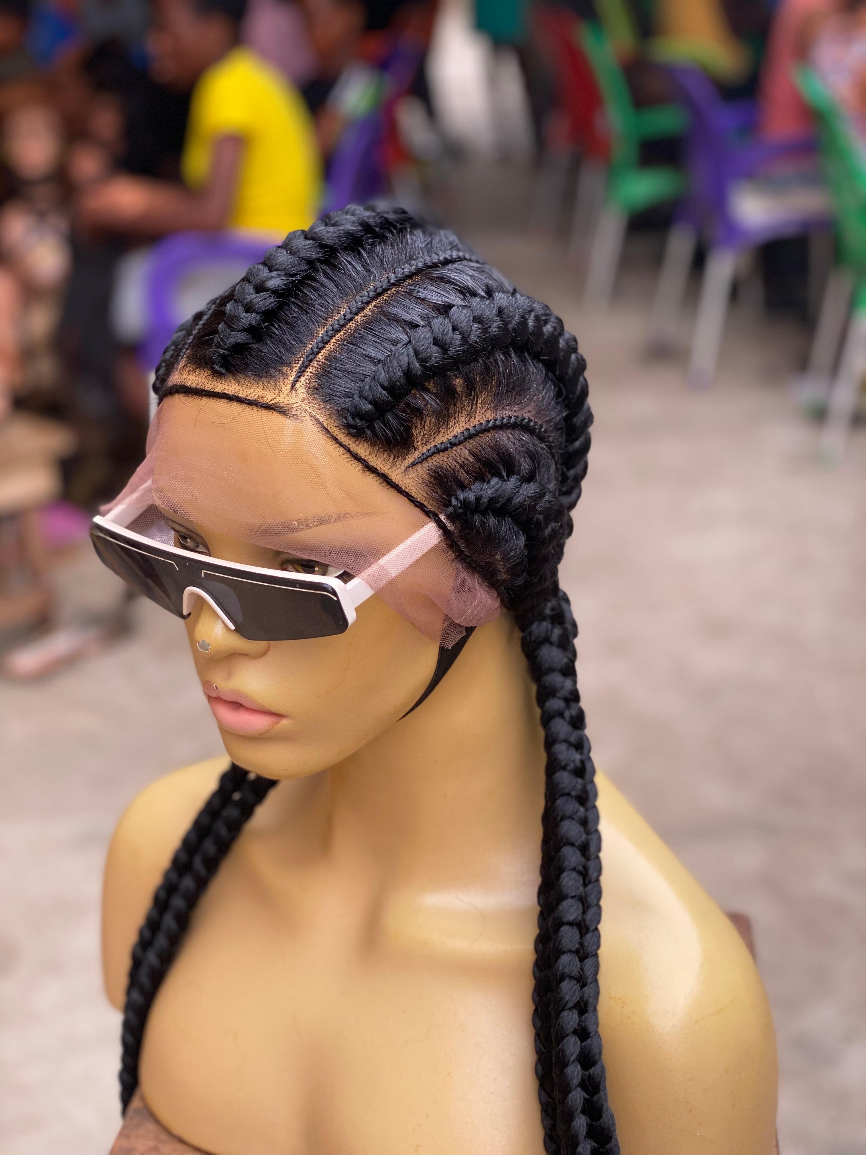 Feed In Braids To The Back - Amalia Feed In Braids To The Back - Amalia