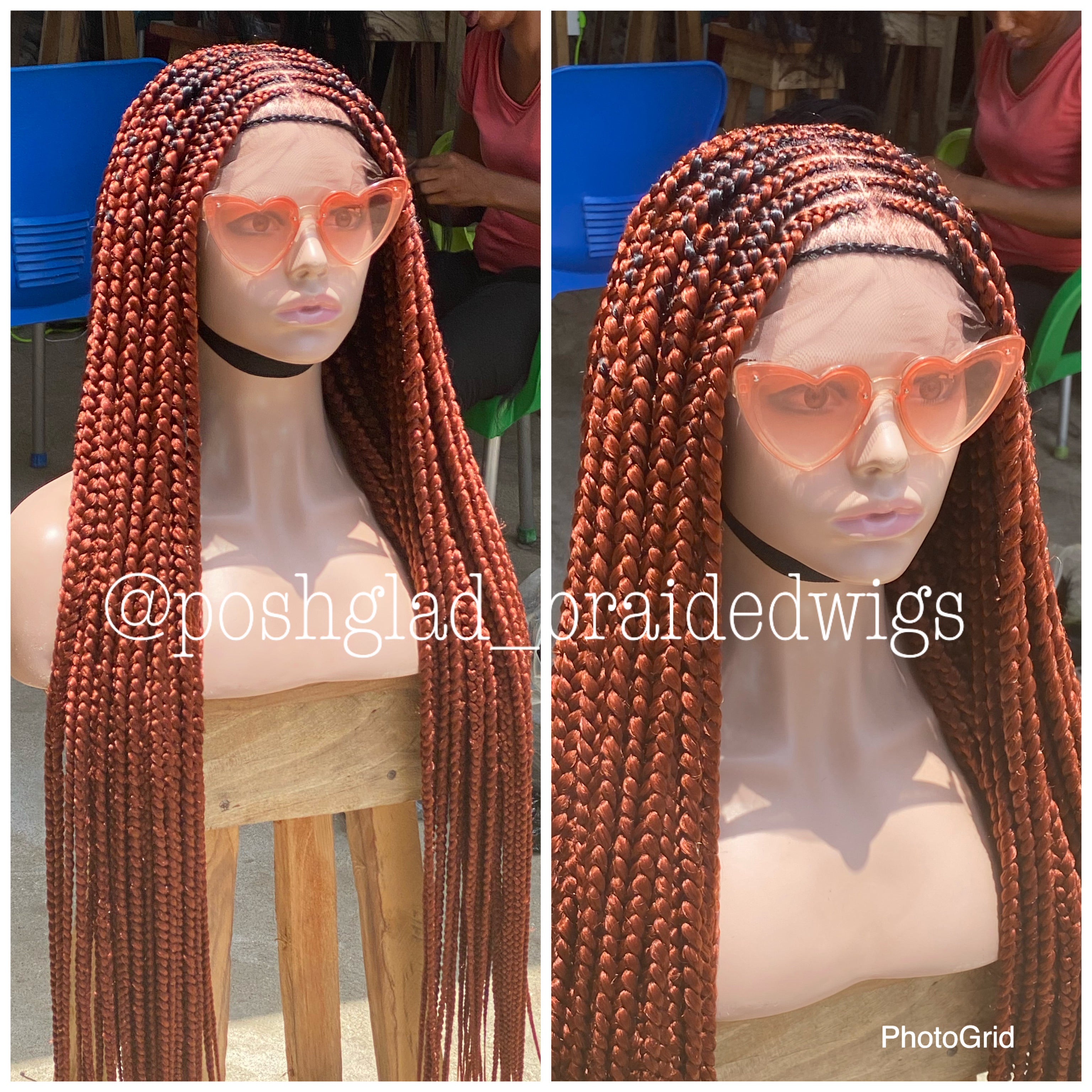 Cornrow Braid Wig - Full Lace - Adenike Cornrow Braid Wig - Full Lace - Adenike