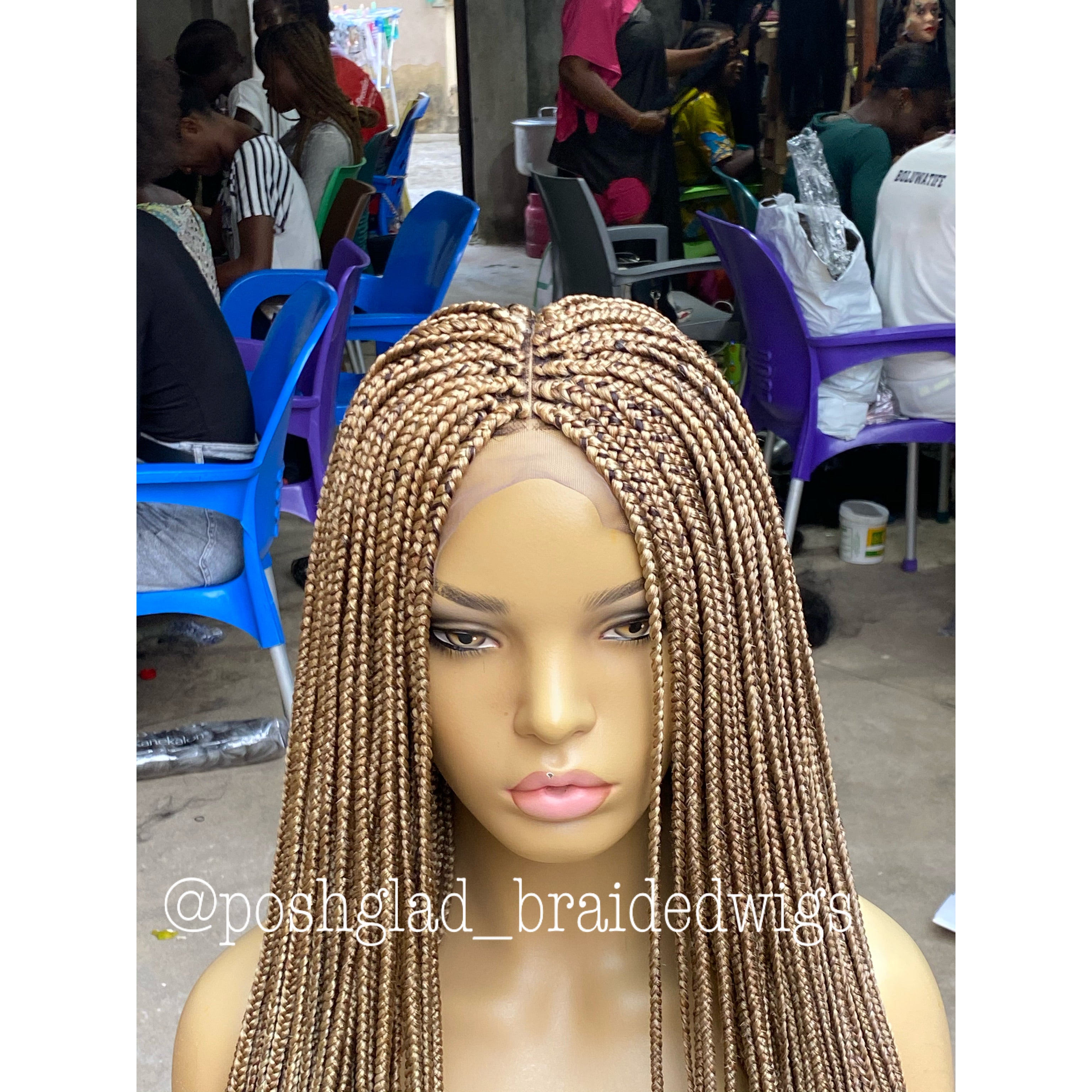 13 by 4 Frontal Box Braid Wig - Ife 13 by 4 Frontal Box Braid Wig - Ife