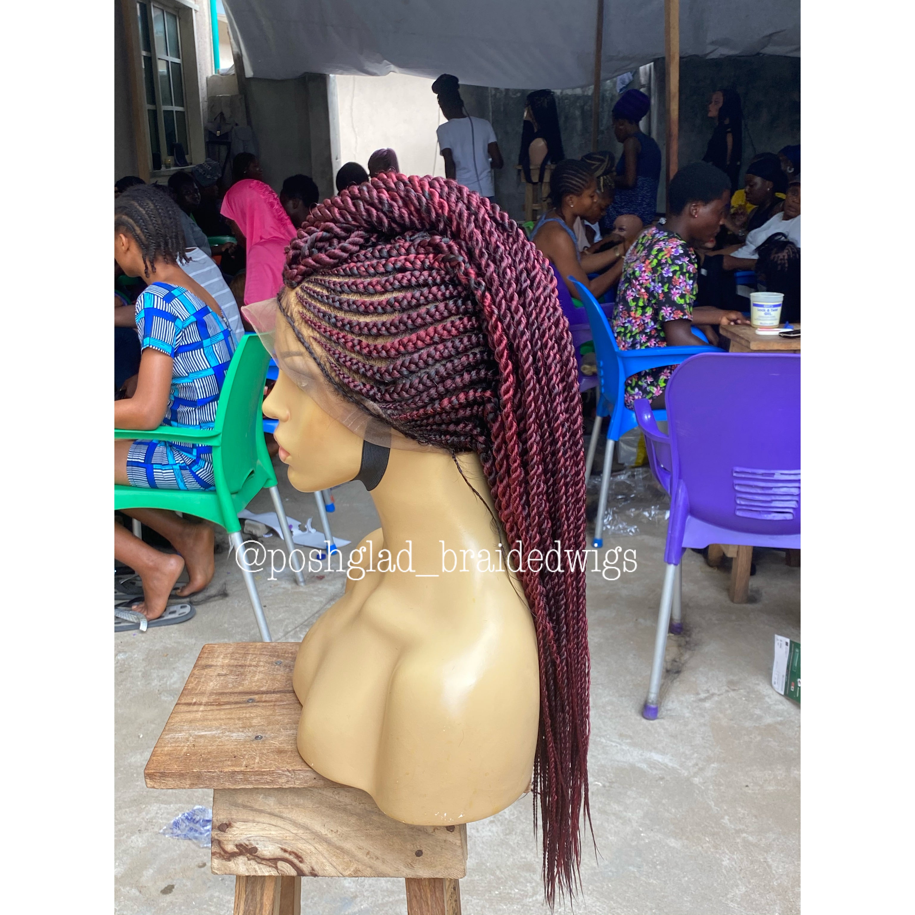Cornrow Braid Wig - Full Lace - Tega Cornrow Braid Wig - Full Lace - Tega