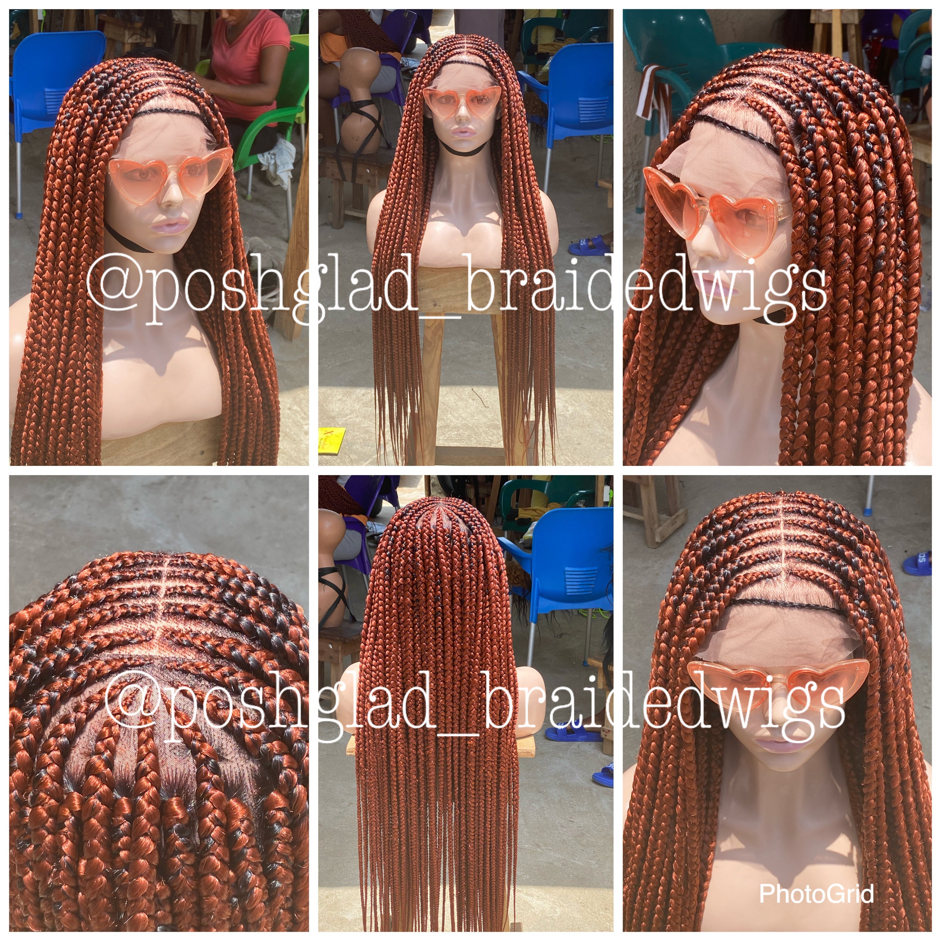 Cornrow Braid Wig - Full Lace - Adenike Cornrow Braid Wig - Full Lace - Adenike