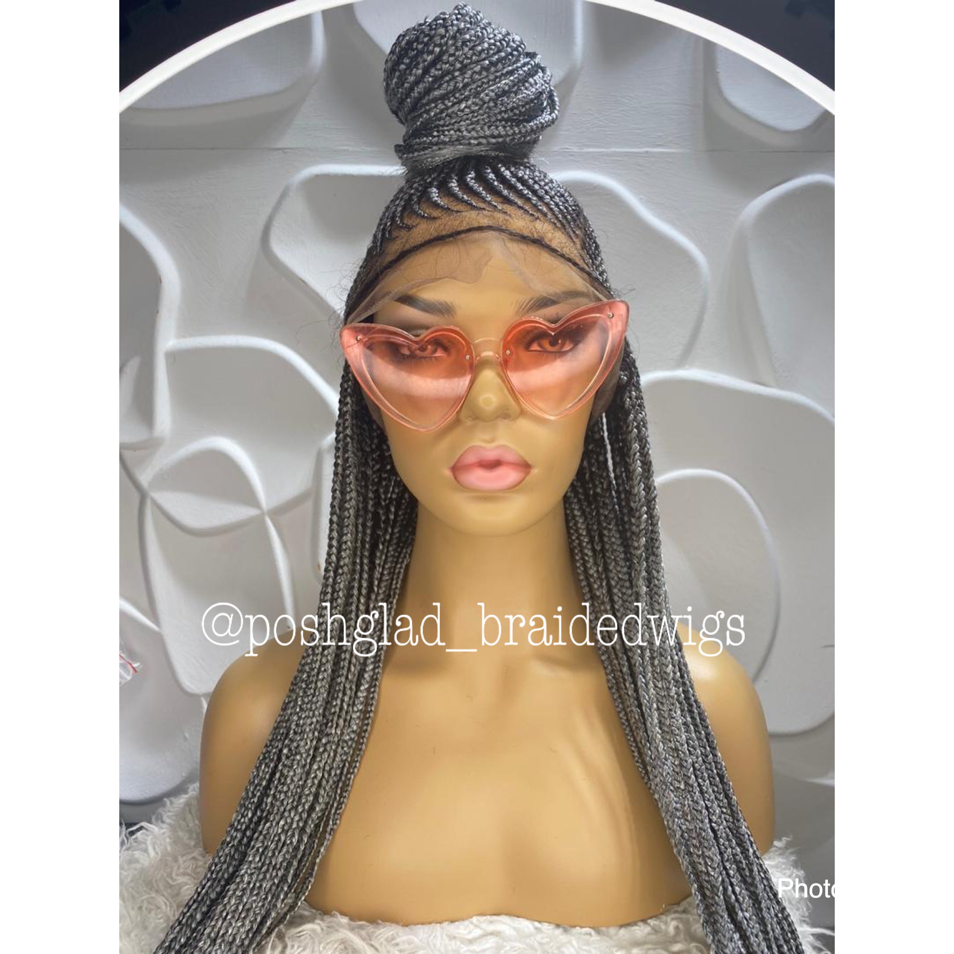 Cornrow Braid Wig - Full Lace Bra Length - Kimora Cornrow Braid Wig - Full Lace Bra Length - Kimora