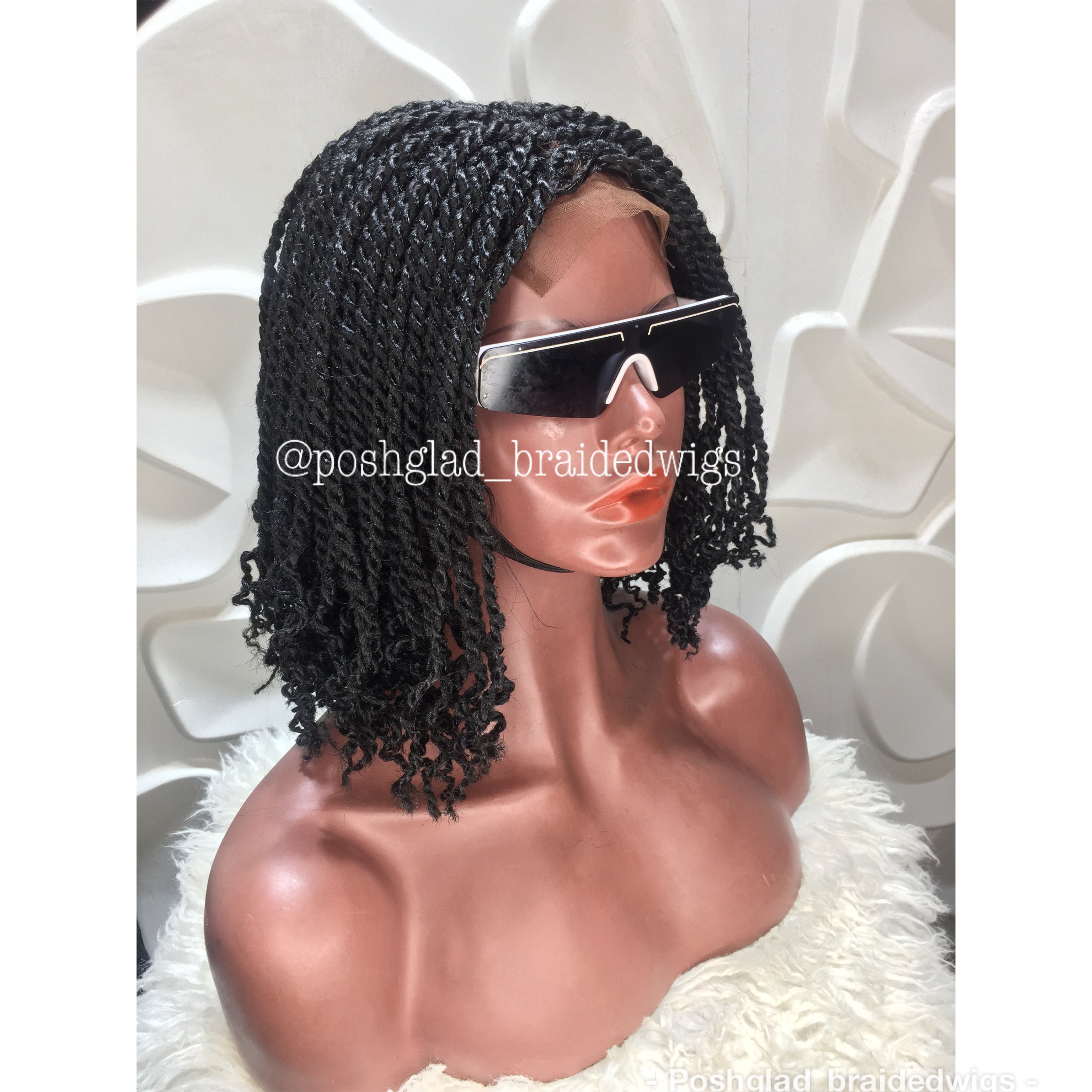 Kinky Twist Braided Wig (13 by 4 Frontal Lace) - Bessy Kinky Twist Braided Wig (13 by 4 Frontal Lace) - Bessy