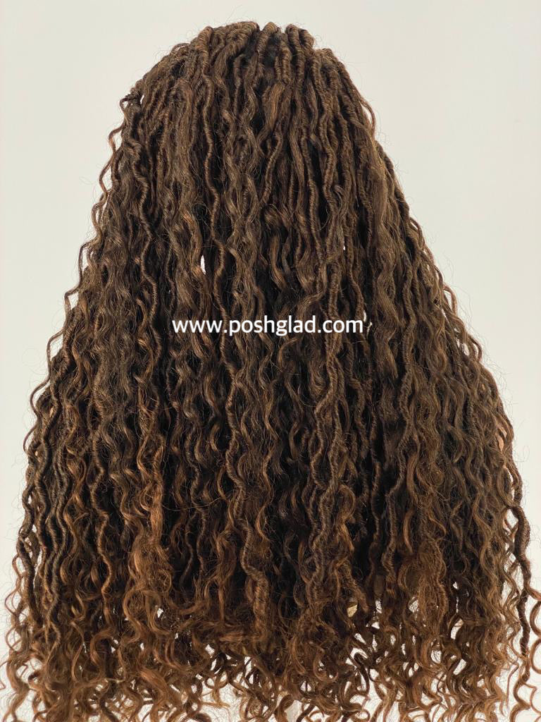 Distressed Locs Wig, Color 1B/27/30, Swiss Full Lace, Midback Length - Ready To Ship Distressed Locs Wig, Color 1B/27/30, Swiss Full Lace, Midback Length - Ready To Ship