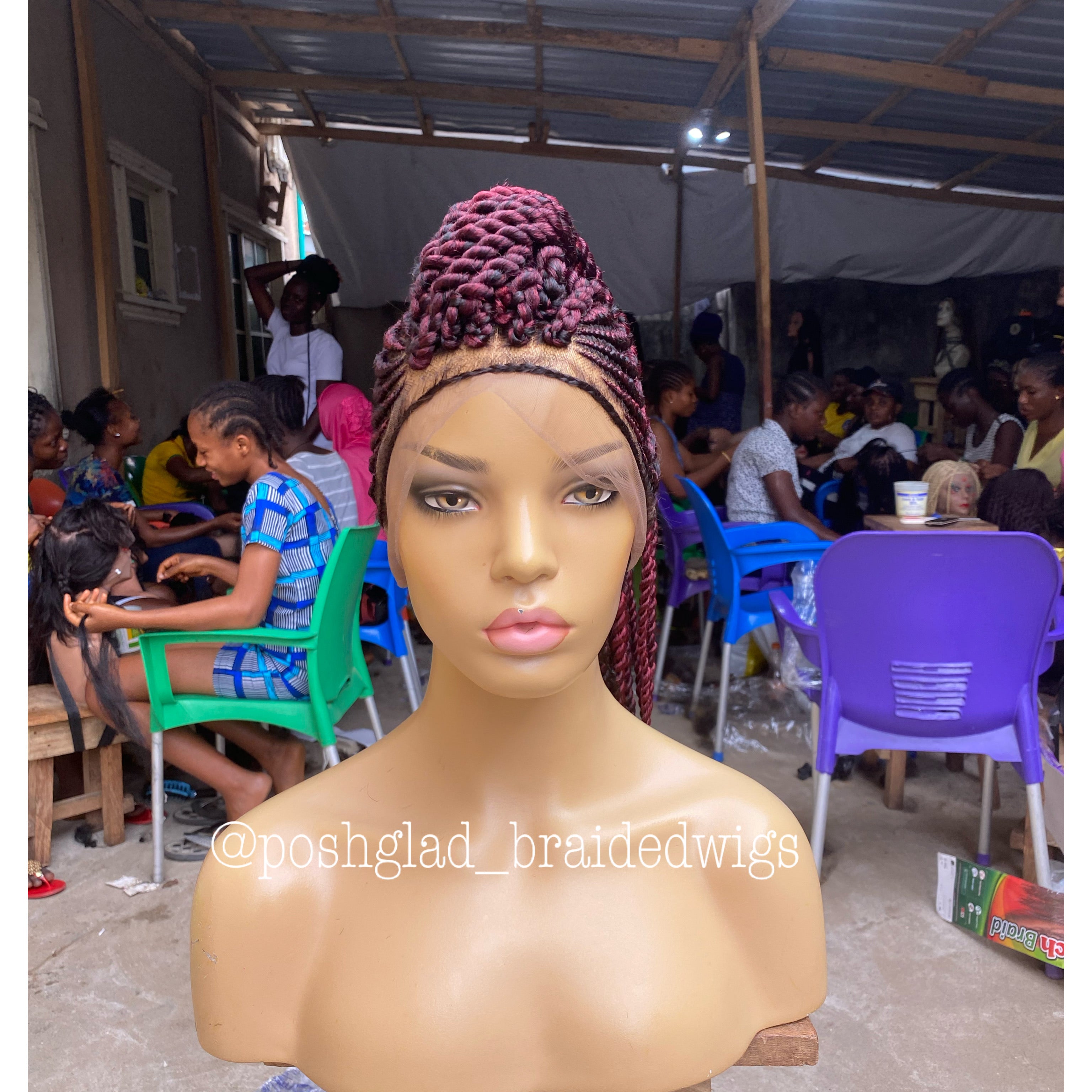 Cornrow Braid Wig - Full Lace - Tega Cornrow Braid Wig - Full Lace - Tega