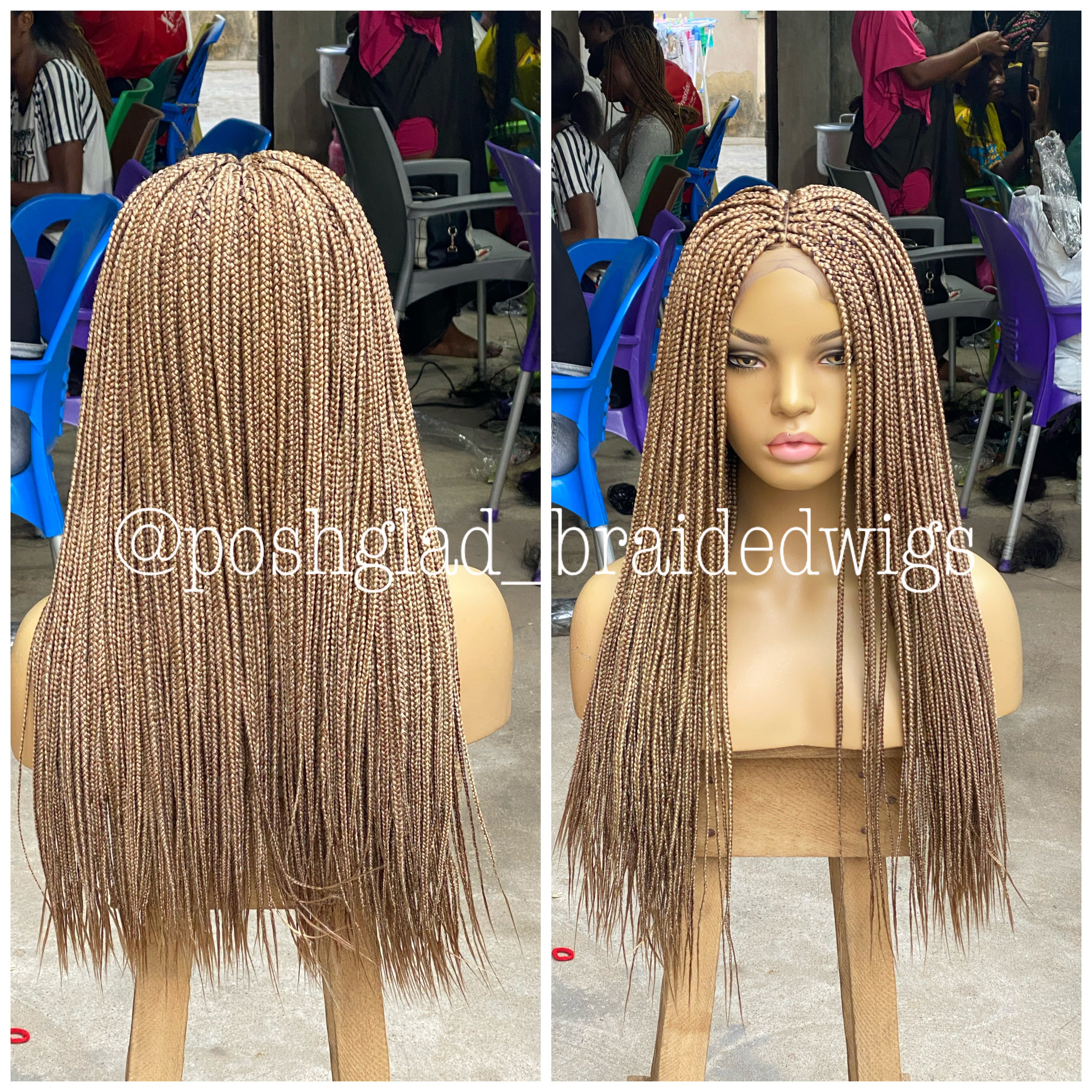 13 by 4 Frontal Box Braid Wig - Ife 13 by 4 Frontal Box Braid Wig - Ife