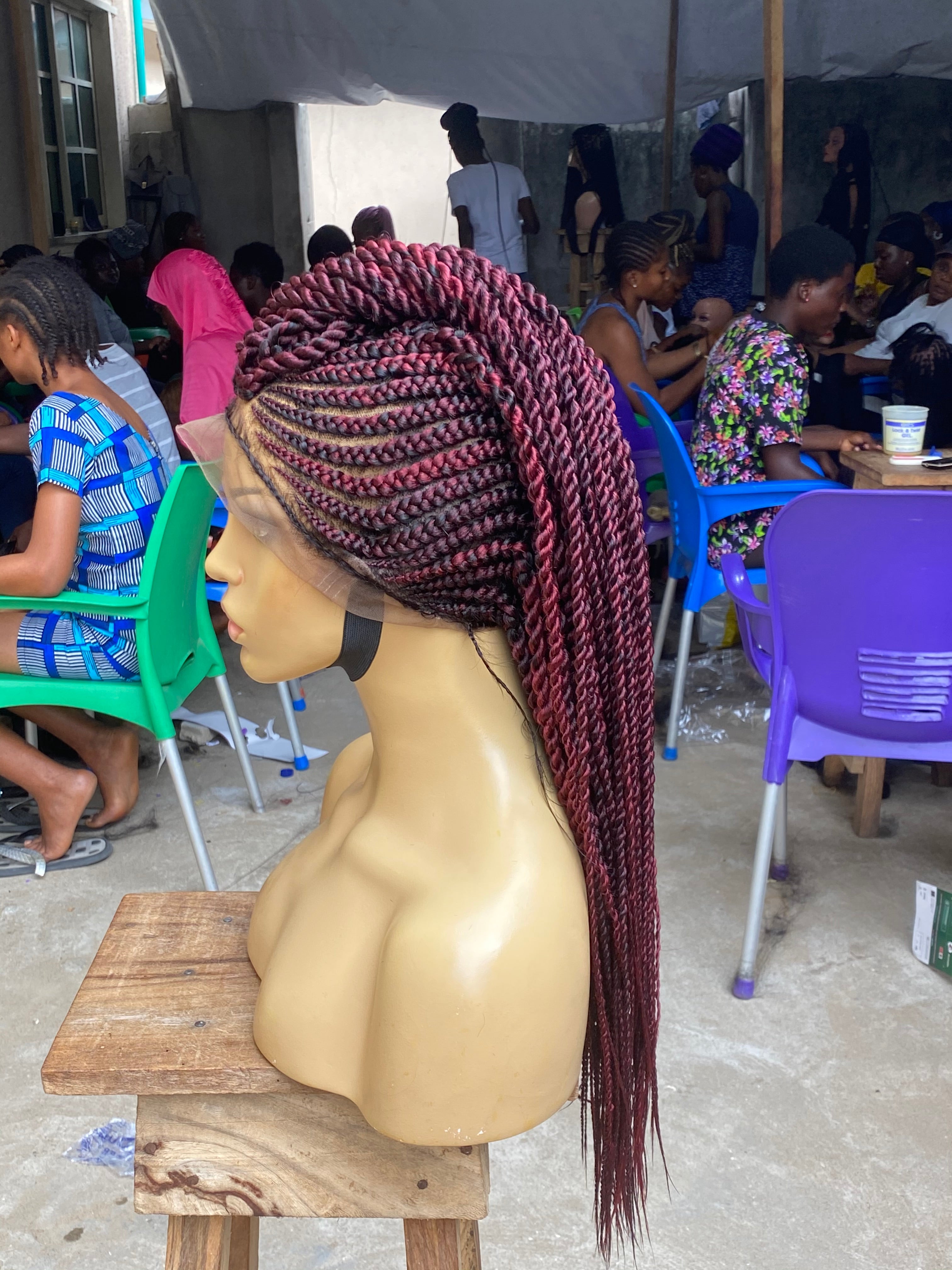 Cornrow Braid Wig - Full Lace - Tega Cornrow Braid Wig - Full Lace - Tega