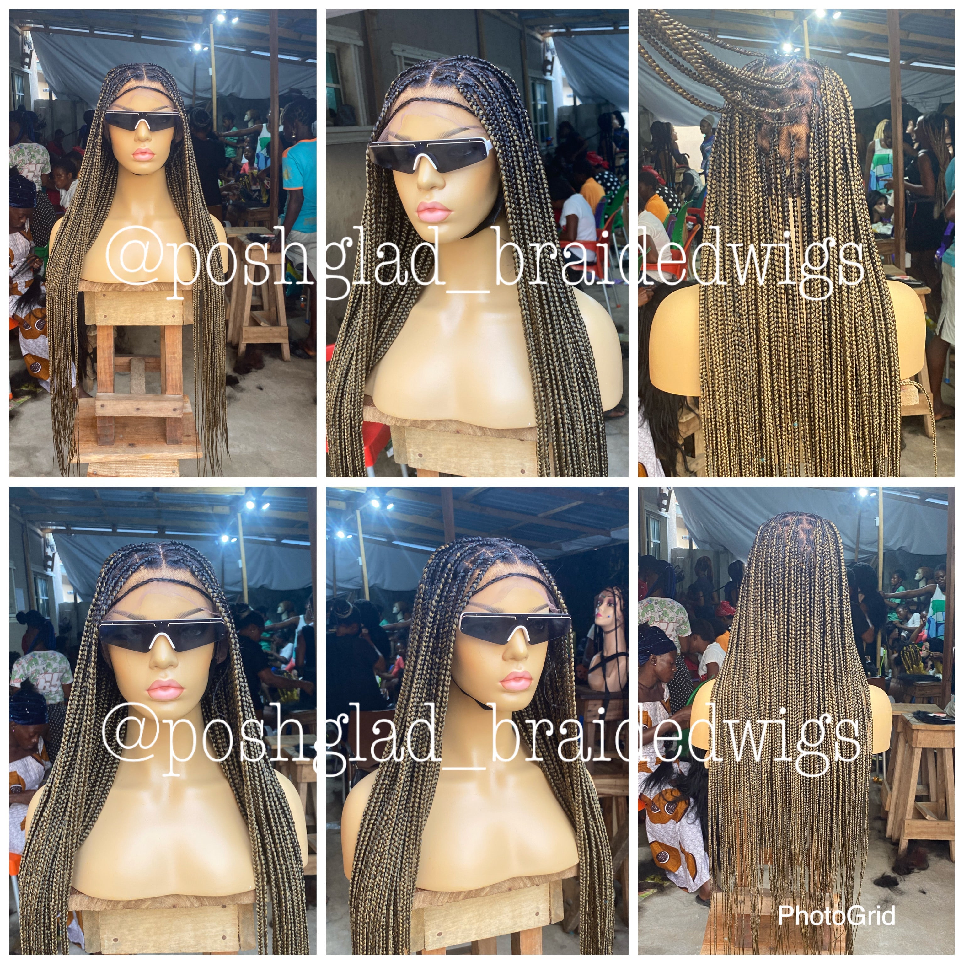 Knotless Braid Wig (Full Lace Custom Color) Glueless, Scalp-Looking Knotless Braid Wig (Full Lace Custom Color) Glueless, Scalp-Looking