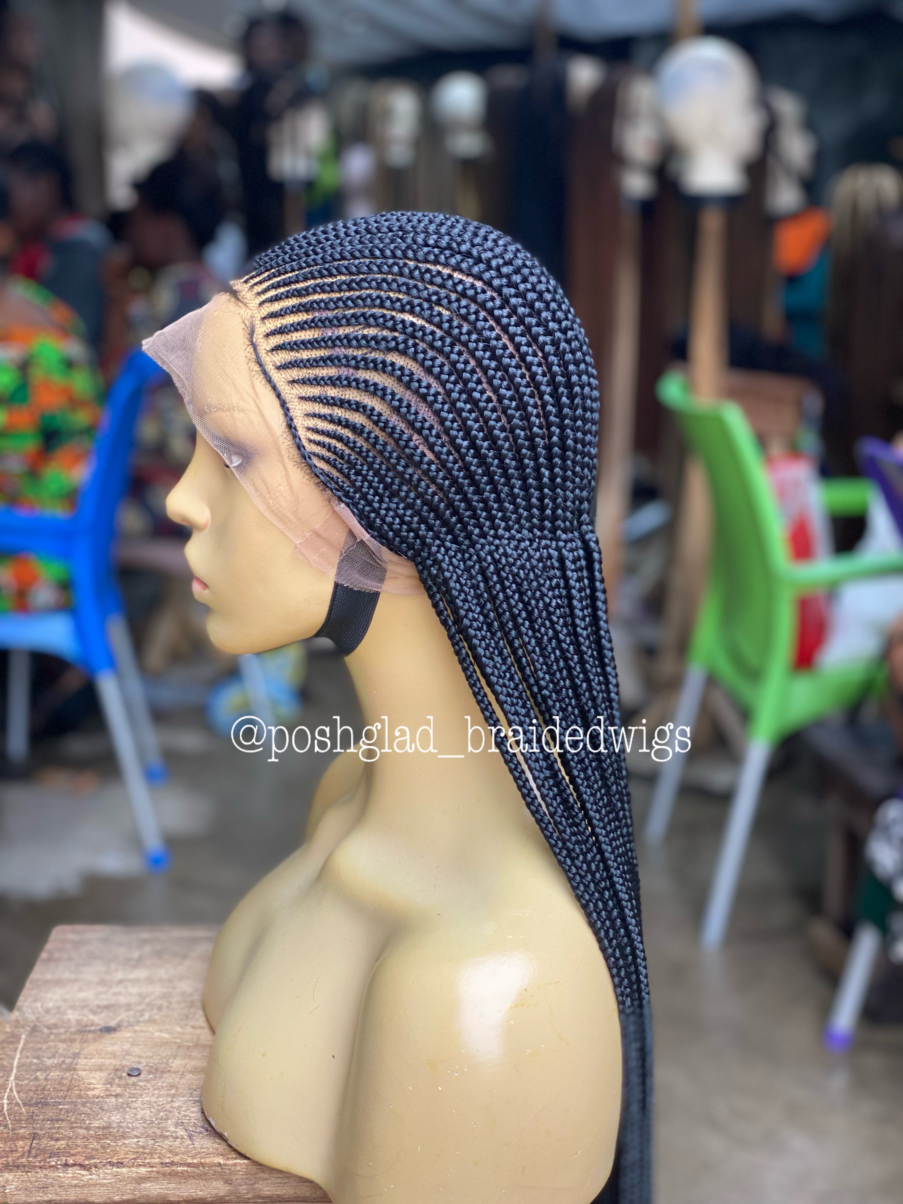 Cornrow Braid Wig (Ready to Ship) - Aisha Cornrow Braid Wig (Ready to Ship) - Aisha