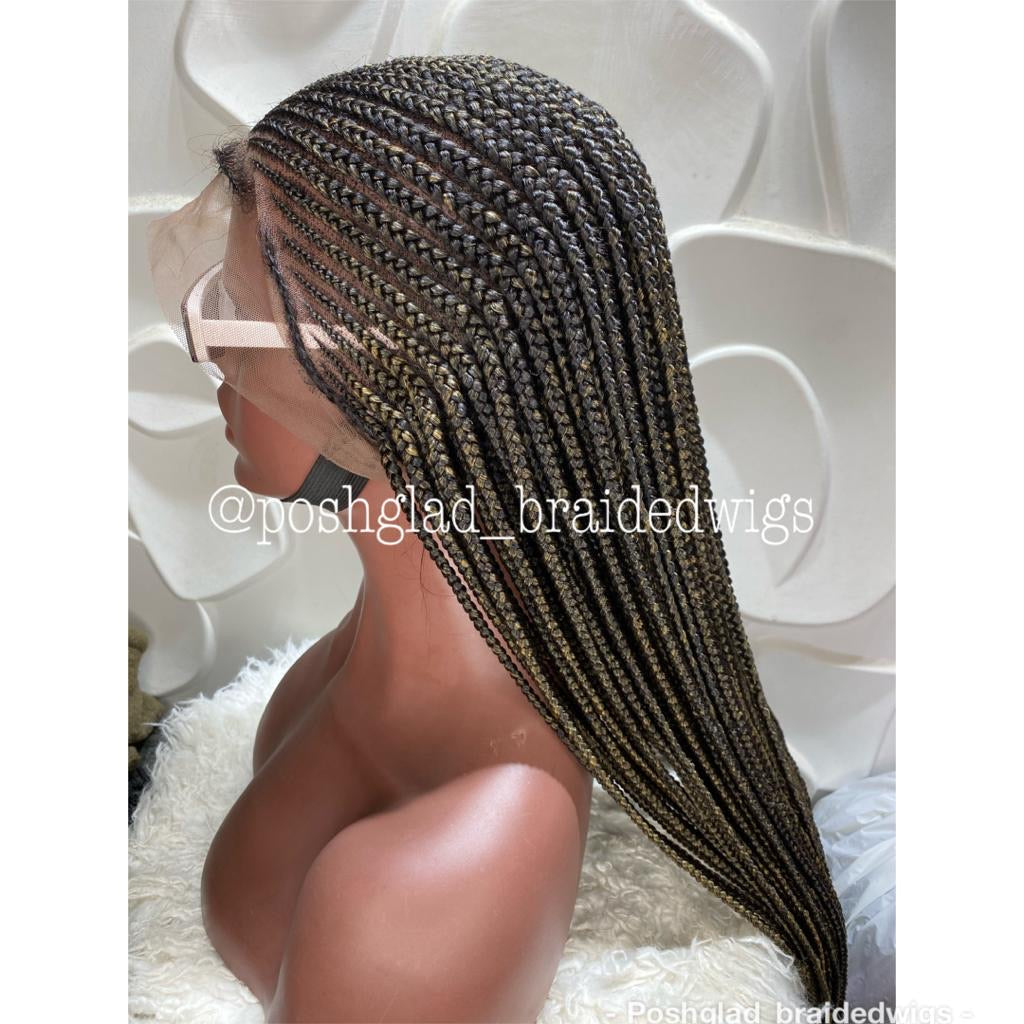 Cornrow Braid Wig - Full Lace - Abina Cornrow Braid Wig - Full Lace - Abina
