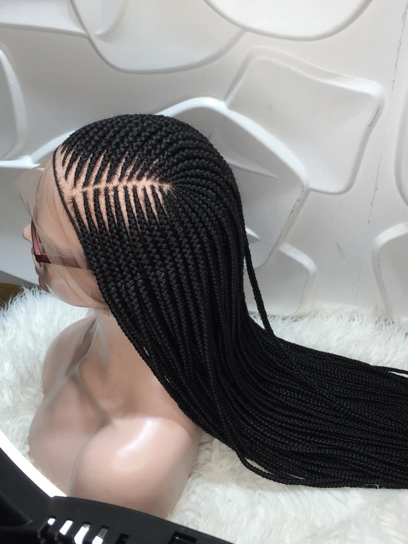 Cornrow Braid Wig - Full Lace - Effia Cornrow Braid Wig - Full Lace - Effia