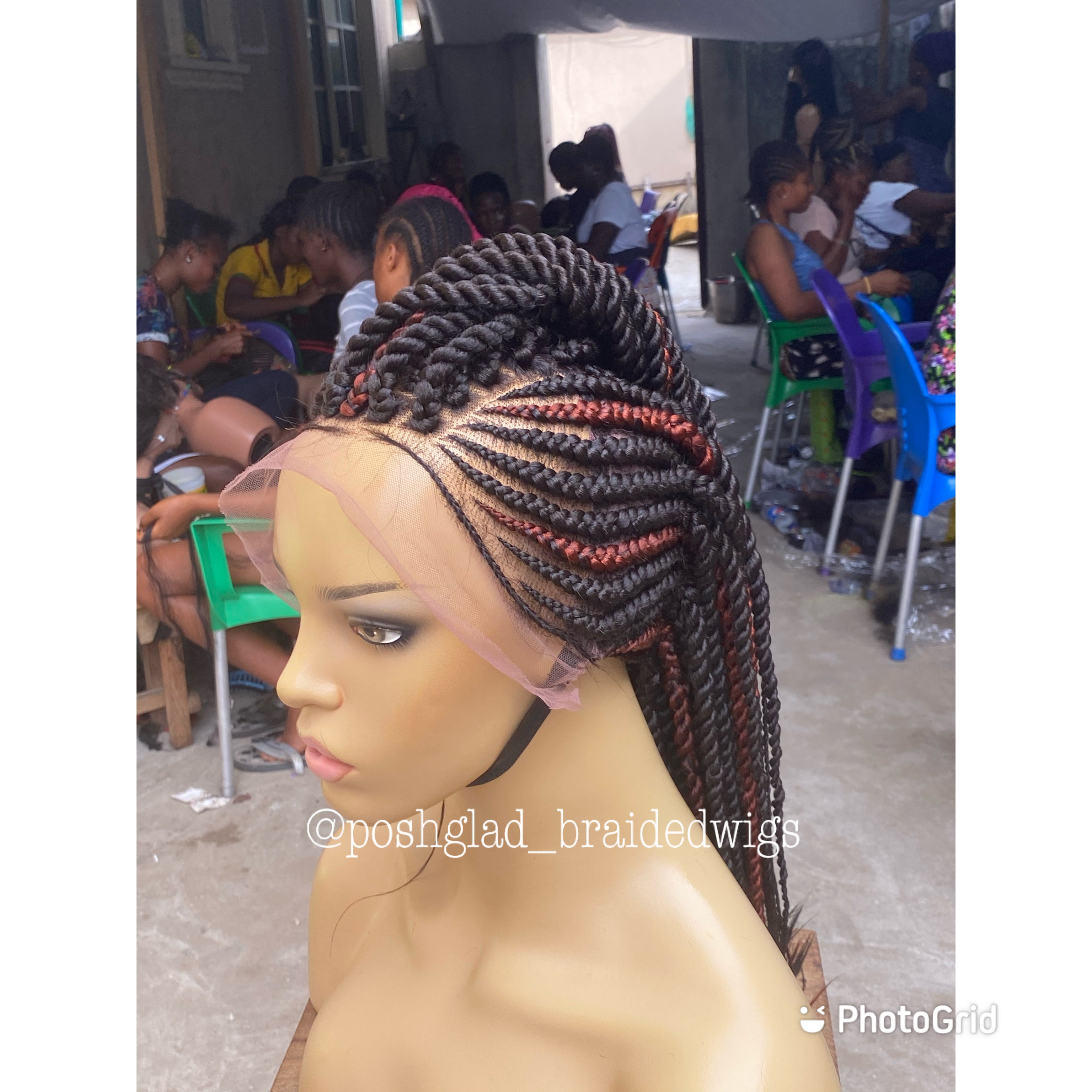 Cornrow Twist Braids - Tamaira Cornrow Twist Braids - Tamaira