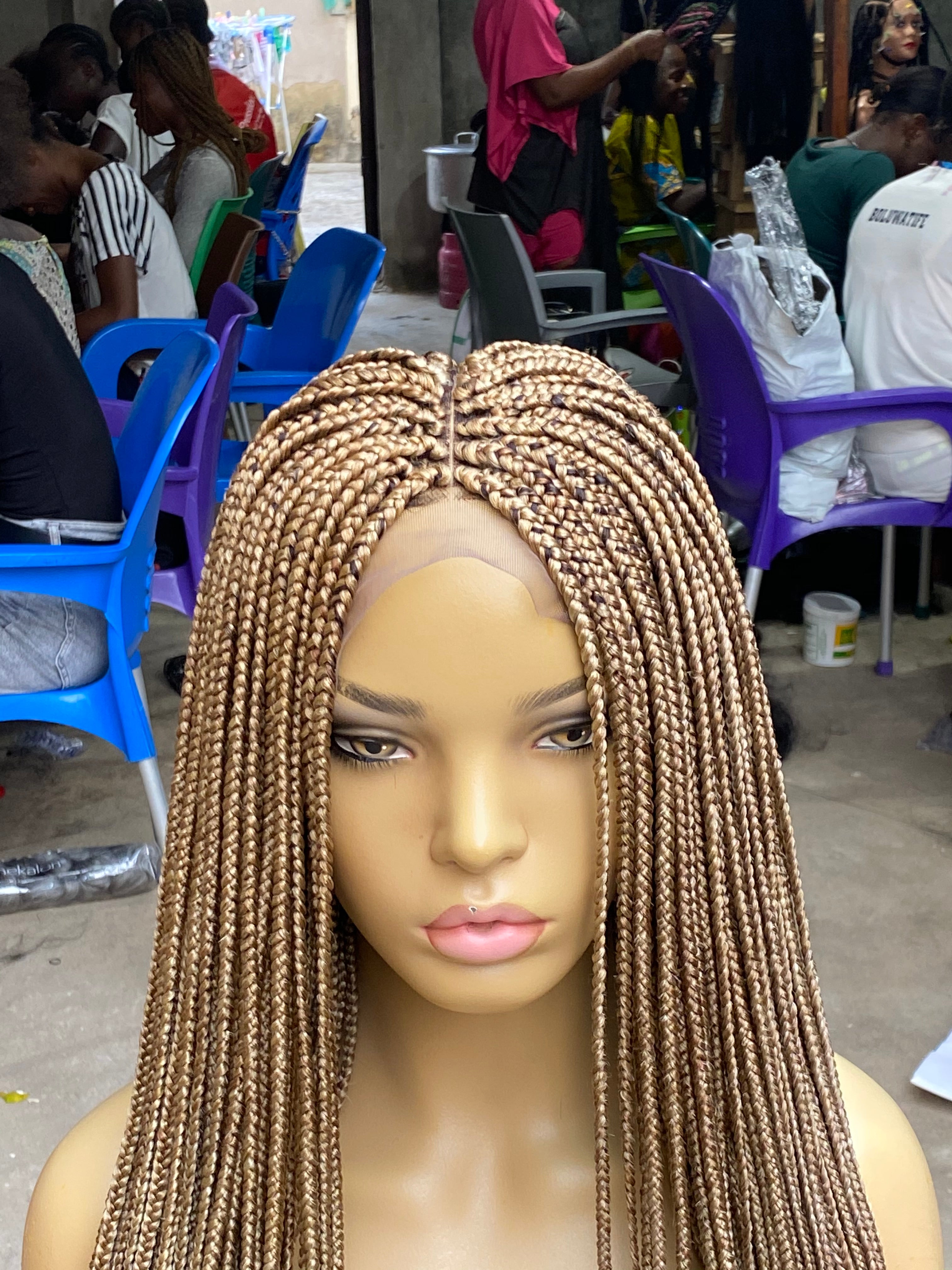13 by 4 Frontal Box Braid Wig - Ife 13 by 4 Frontal Box Braid Wig - Ife