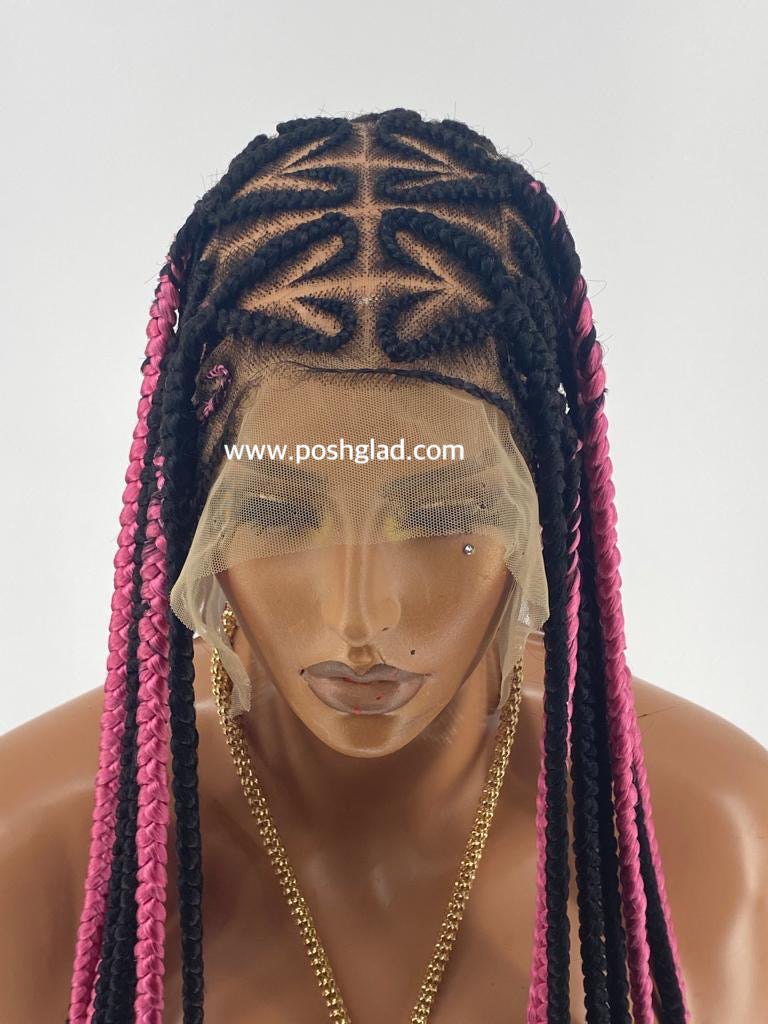 Cornrow - Miss Pink - Ready to ship Cornrow - Miss Pink - Ready to ship