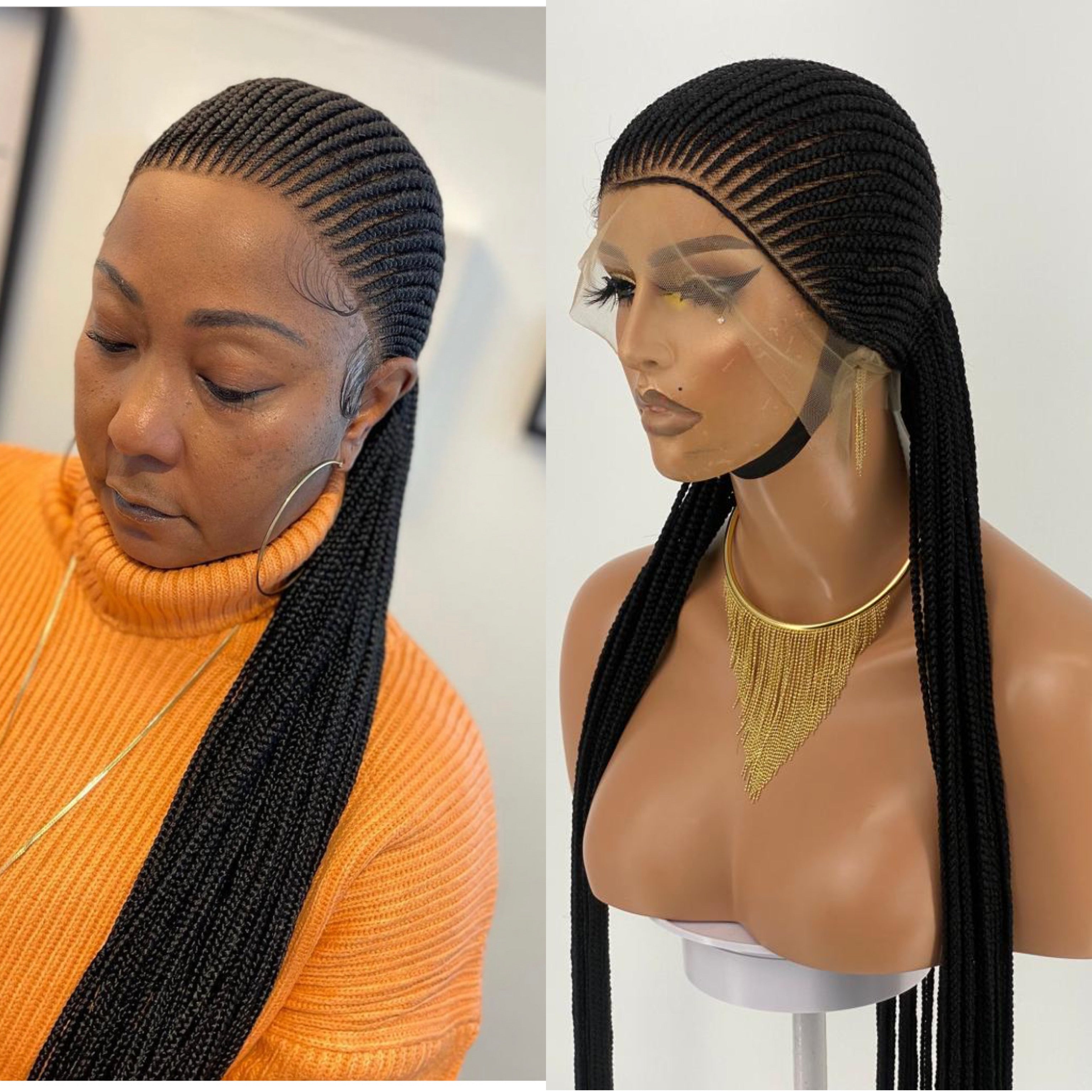 Cornrow Braid Wig (Ready to Ship) - Aisha Cornrow Braid Wig (Ready to Ship) - Aisha