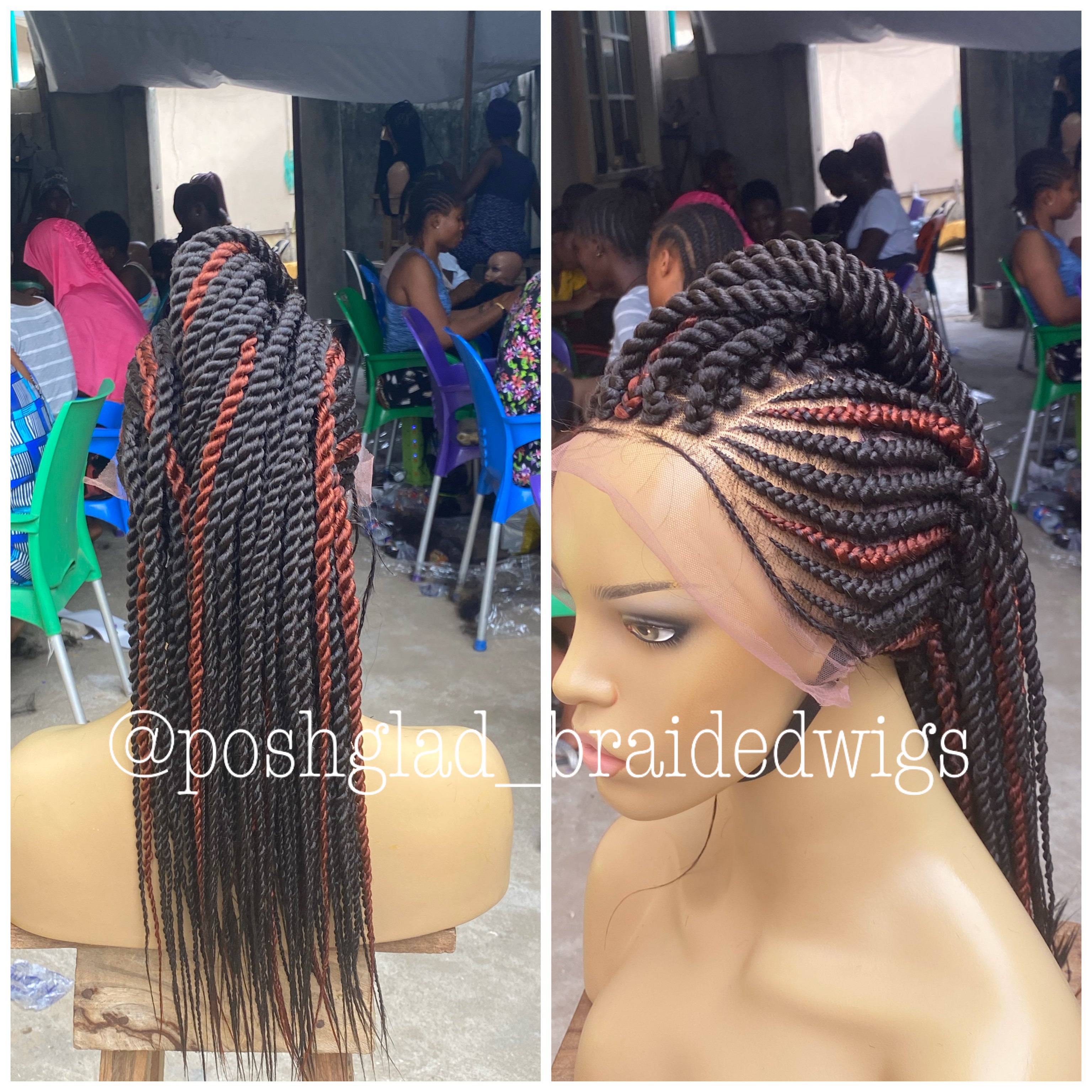 Cornrow Twist Braids - Tamaira Cornrow Twist Braids - Tamaira