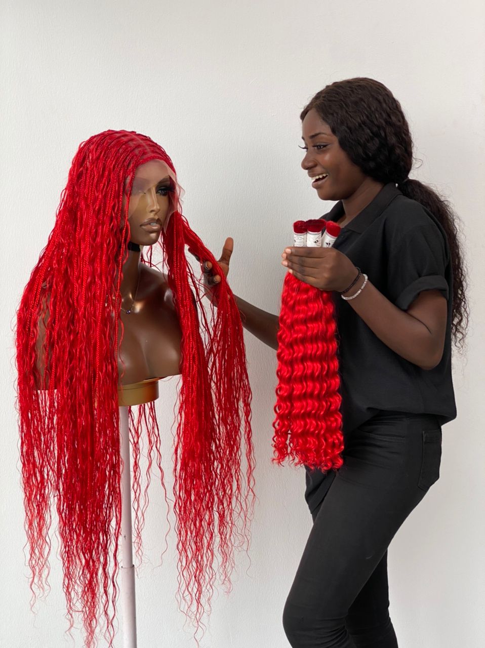 Bohemian Knotless - TARA RED (100% Human Hair) Bohemian Knotless - TARA RED (100% Human Hair)