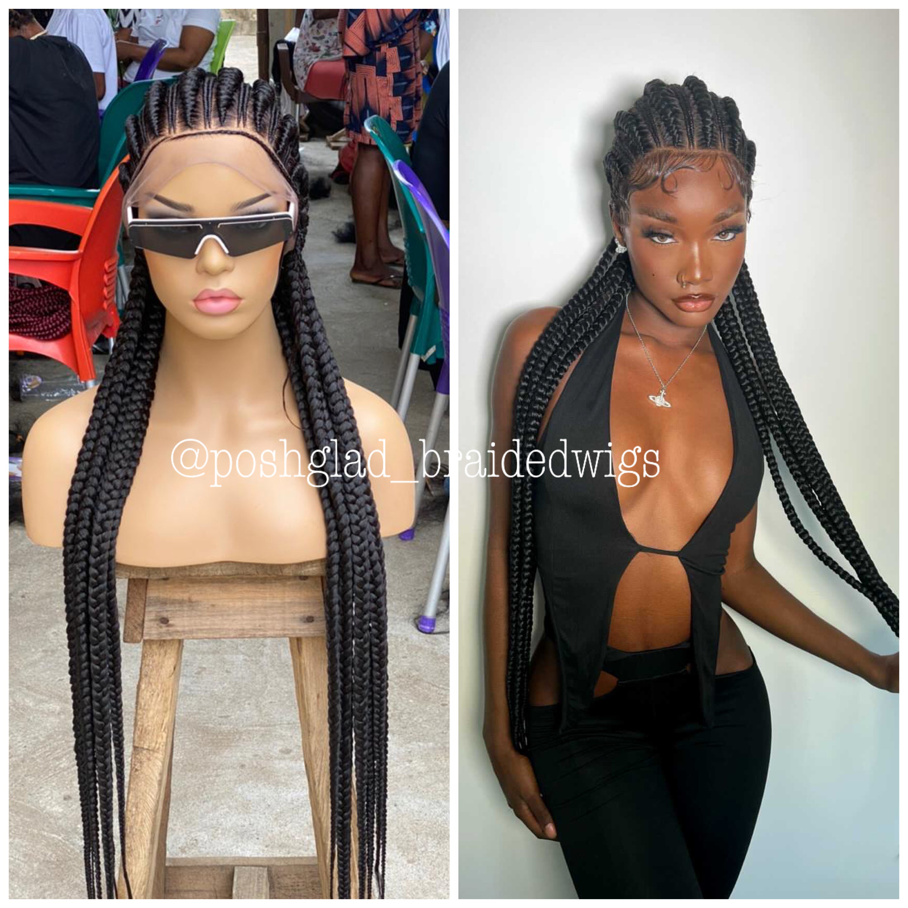 Feed-In Braid Cornrow Wig - Altou Feed-In Braid Cornrow Wig - Altou