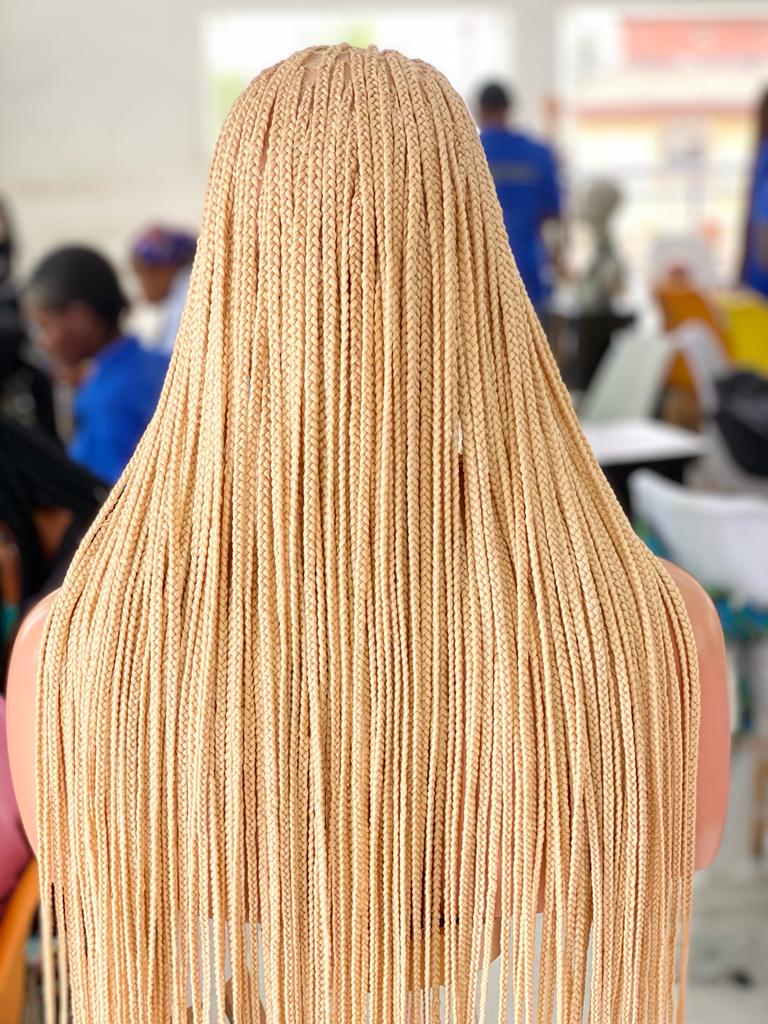 Shade Knotless In Premium Blond, Human Hair Swiss Full Lace, Tailbone, Glueless Shade Knotless In Premium Blond, Human Hair Swiss Full Lace, Tailbone, Glueless