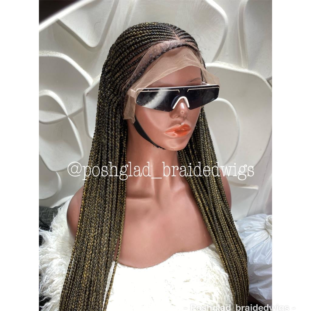 Cornrow Braid Wig - Full Lace - Abina Cornrow Braid Wig - Full Lace - Abina