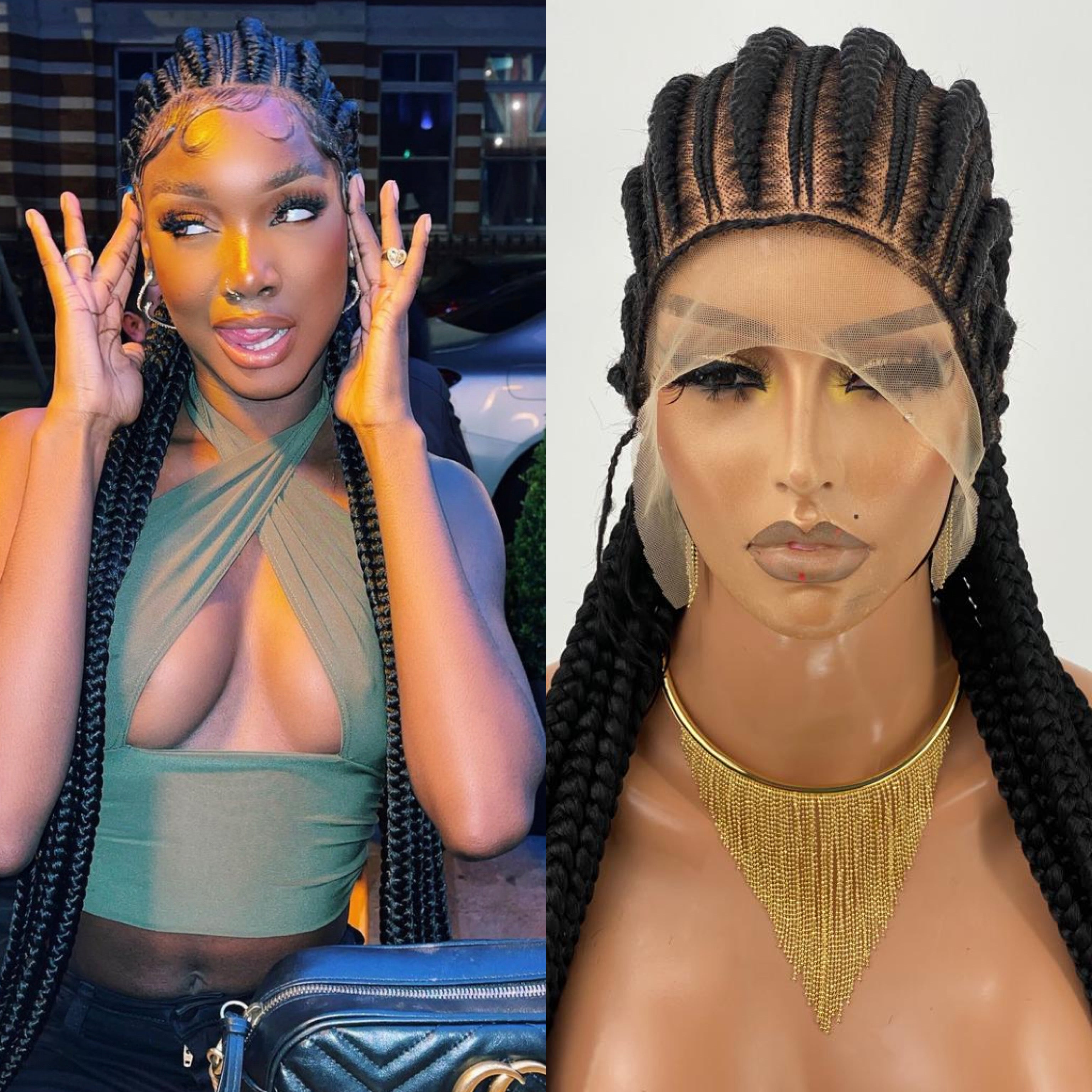 Feed-In Braid Cornrow Wig - Altou Feed-In Braid Cornrow Wig - Altou
