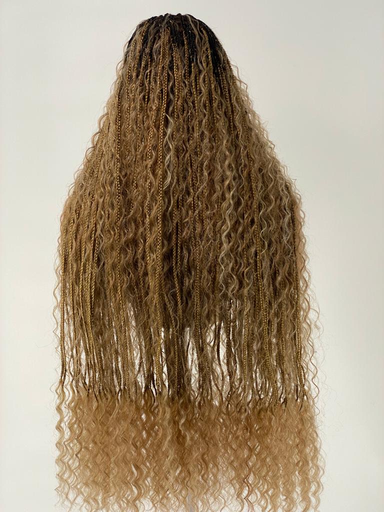 BOHEMIAN KNOTLESS BRAID WIG, FULL LACE, WAIST, VIP LUX COLOR BOHEMIAN KNOTLESS BRAID WIG, FULL LACE, WAIST, VIP LUX COLOR