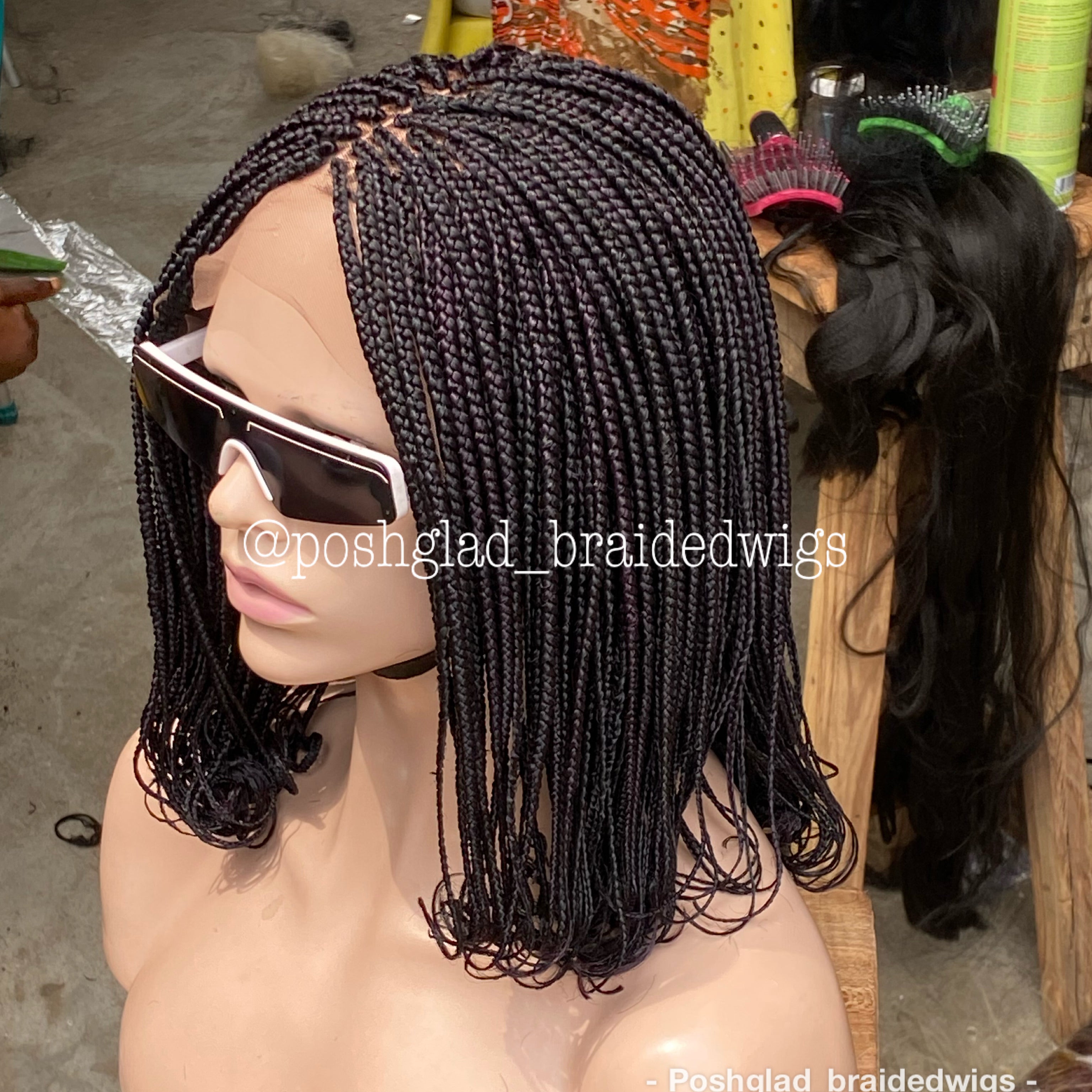 Bob Braid Wig - 13x4 Lace Frontal - Kadijah Bob Braid Wig - 13x4 Lace Frontal - Kadijah