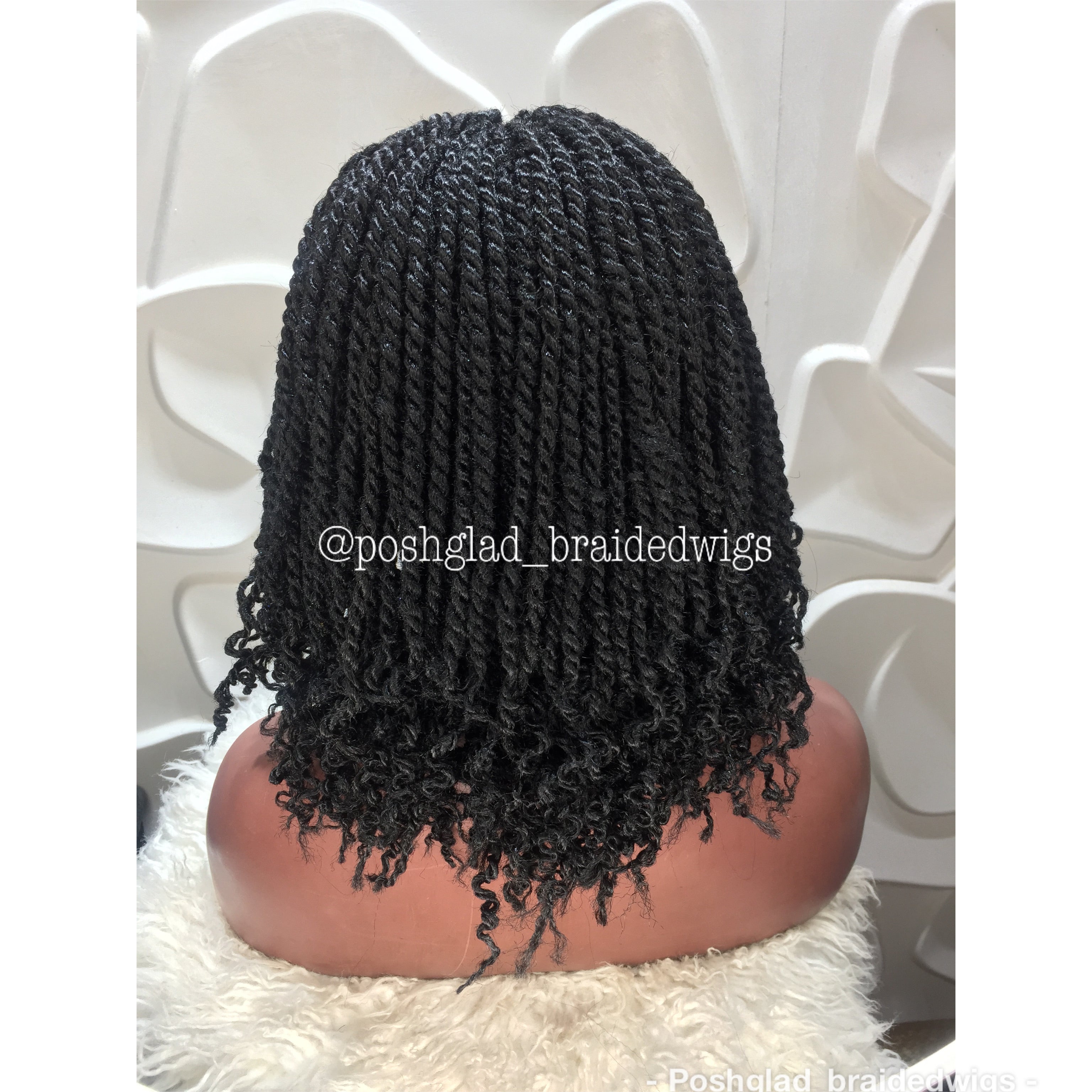 Kinky Twist Braided Wig (13 by 4 Frontal Lace) - Bessy Kinky Twist Braided Wig (13 by 4 Frontal Lace) - Bessy