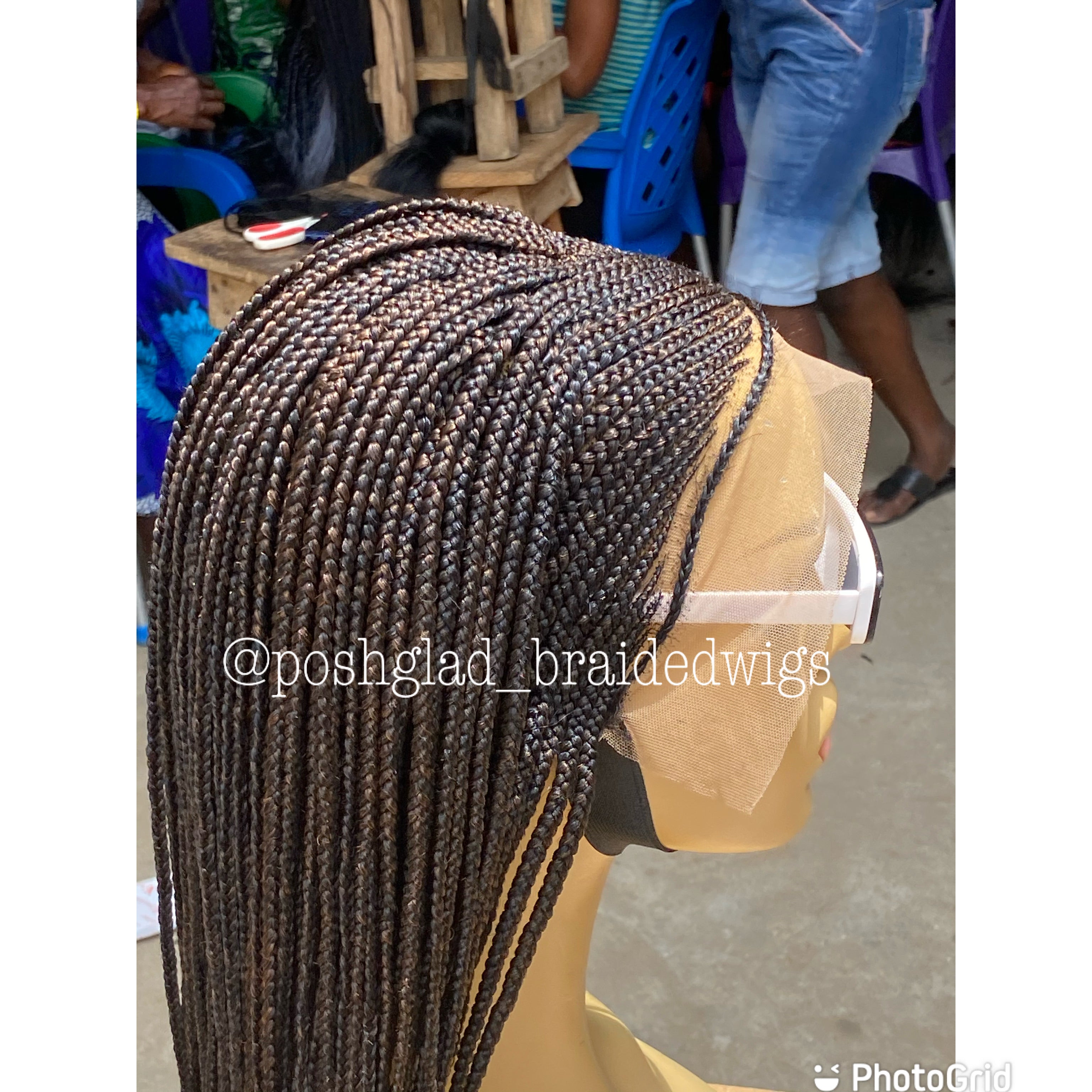 Cornrow Braid Wig - 13x4 Lace Frontal Side Part - Carol Cornrow Braid Wig - 13x4 Lace Frontal Side Part - Carol
